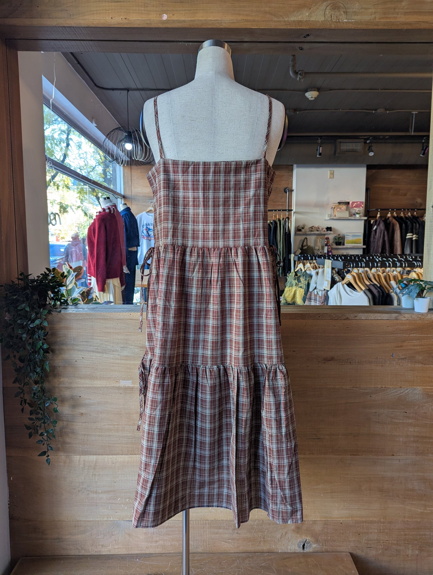 Plaid Apron Dress