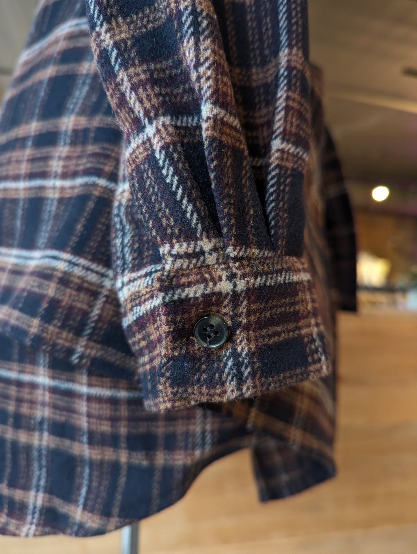 Flannel Dress with Wrap Skirt