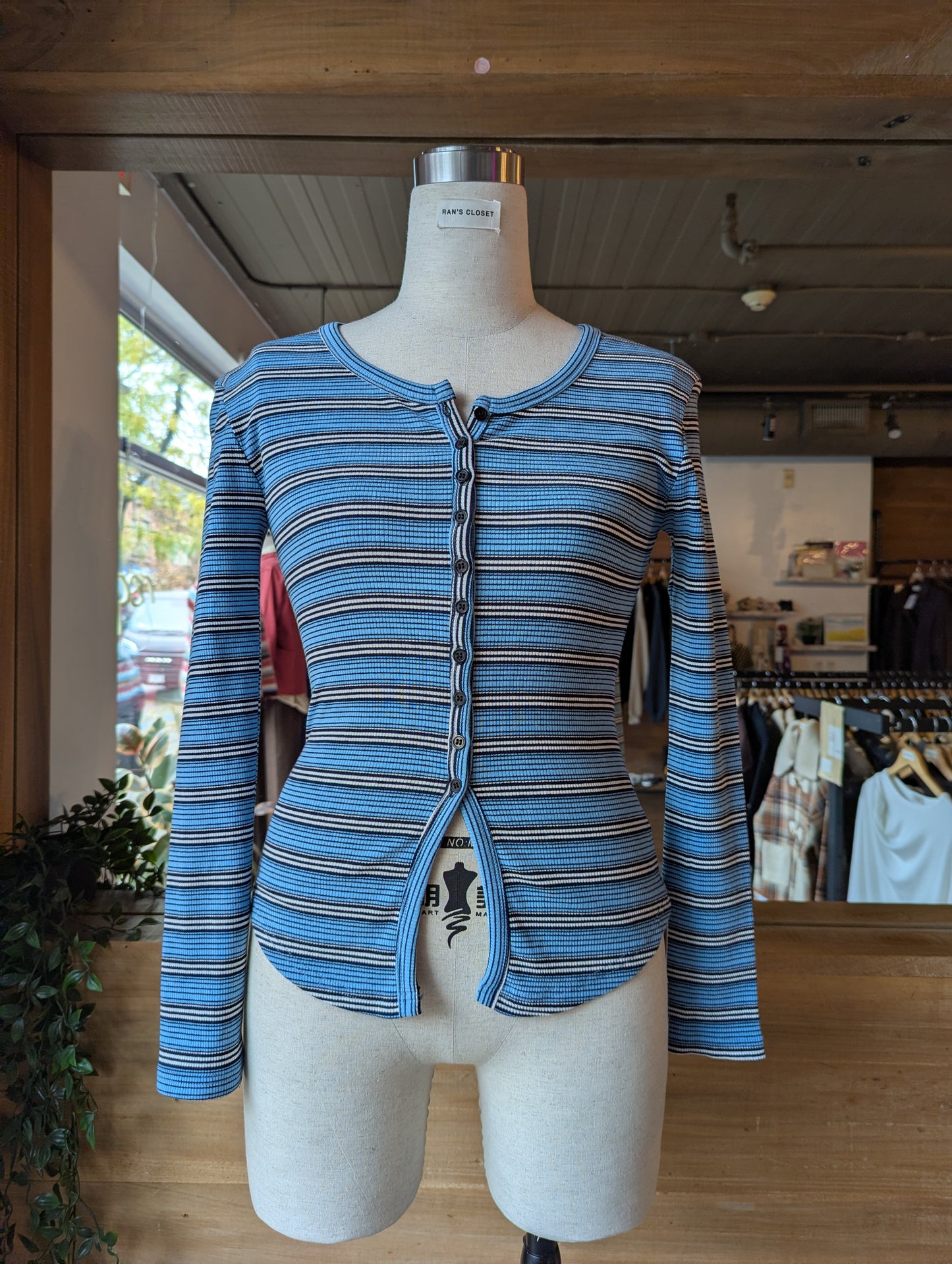 Striped Button Up Long Sleeve