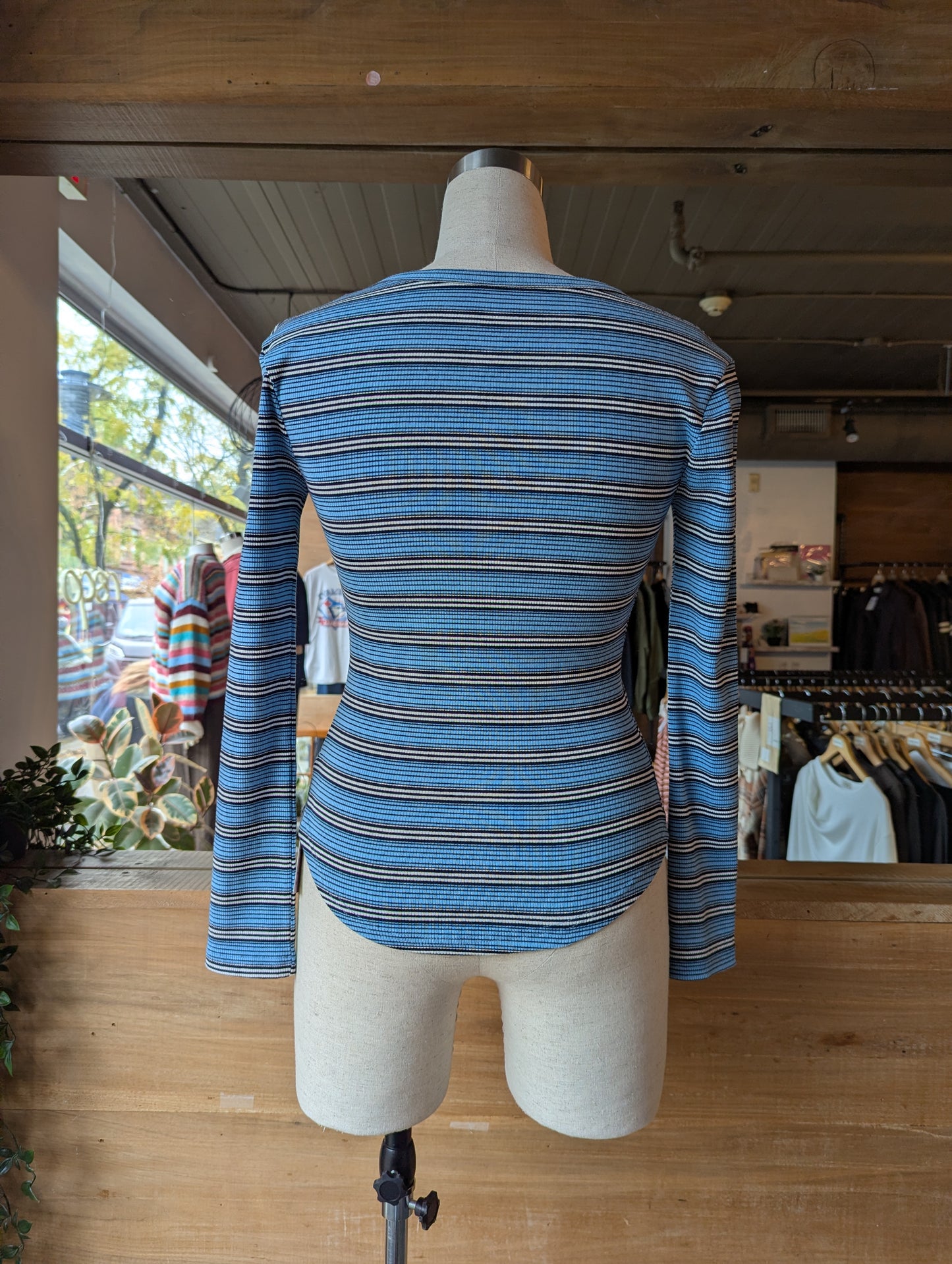 Striped Button Up Long Sleeve
