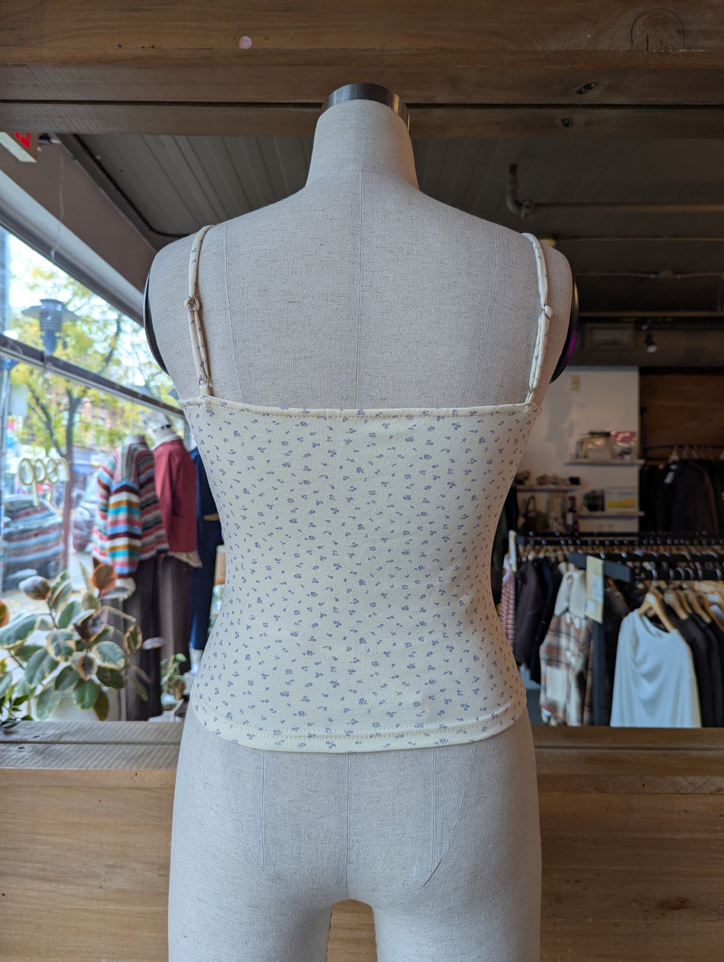 Floral Tank Top and Cardigan Set