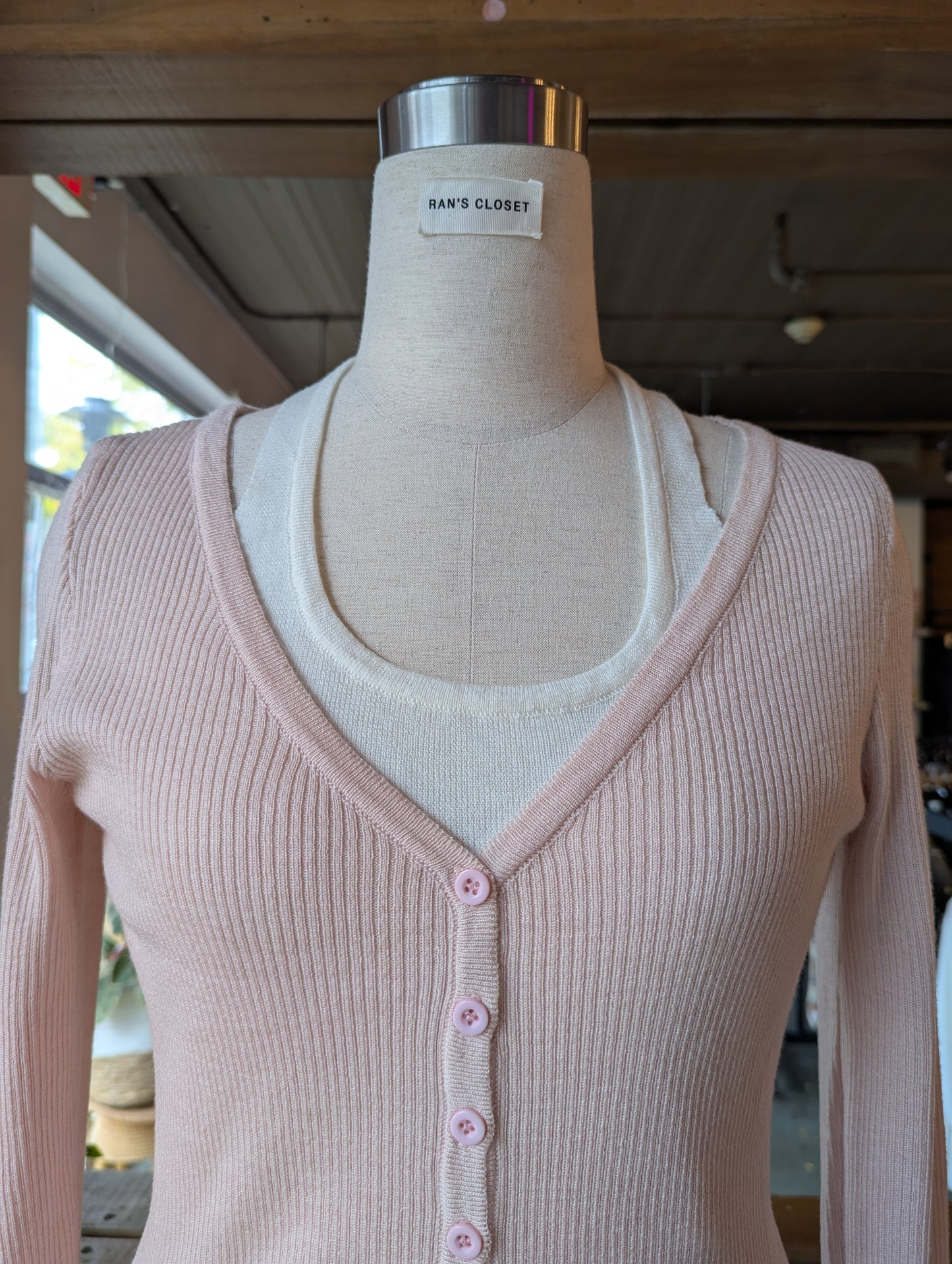 Double Layer Halter and Cardigan Top