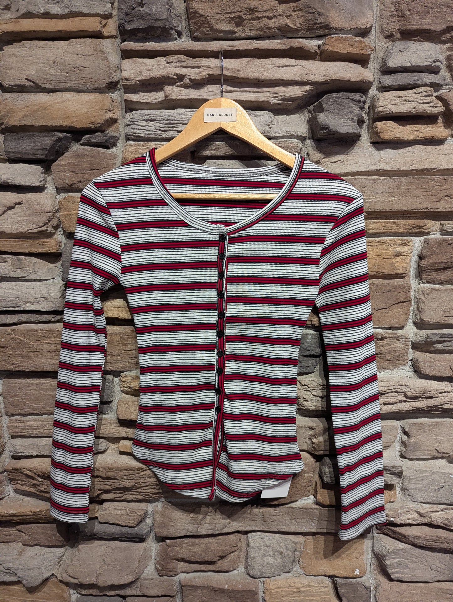 Striped Button Up Long Sleeve