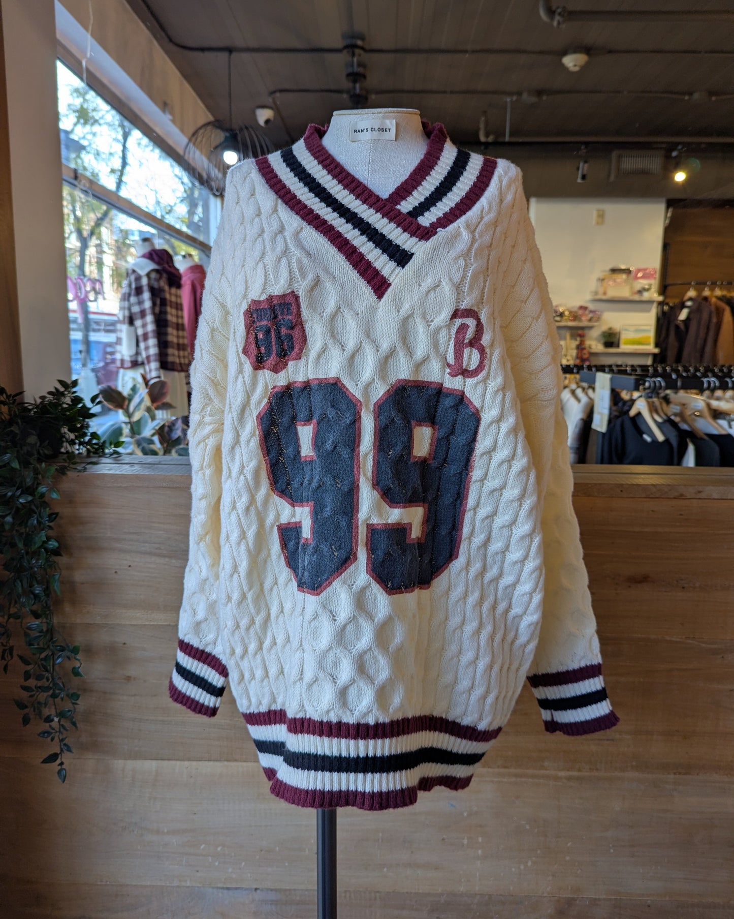 Oversized Varsity Sweater