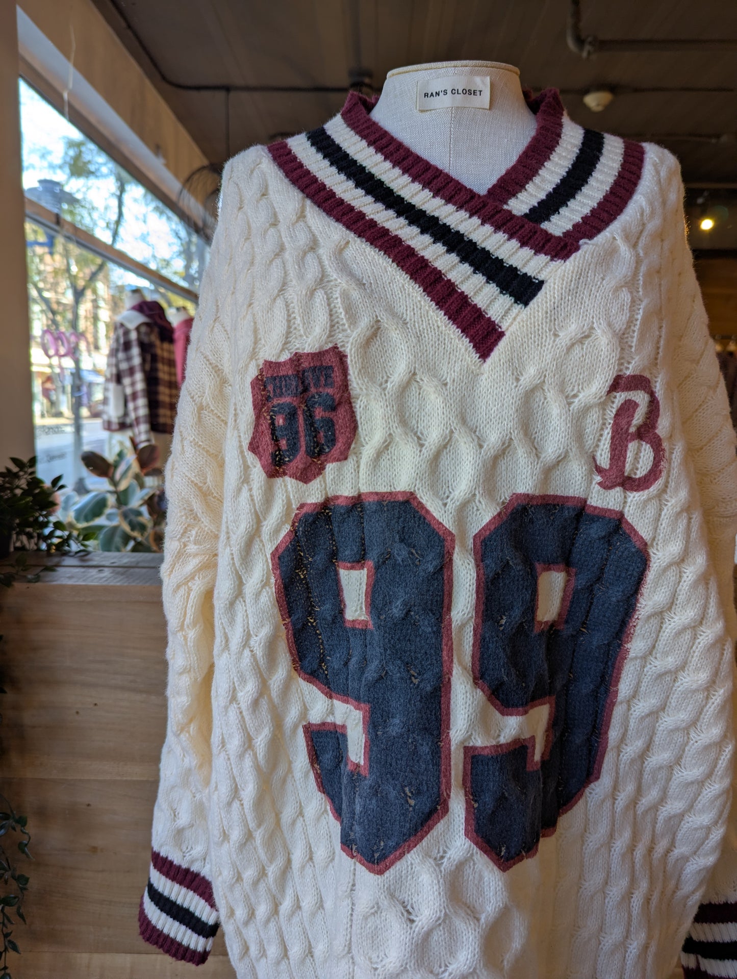 Oversized Varsity Sweater