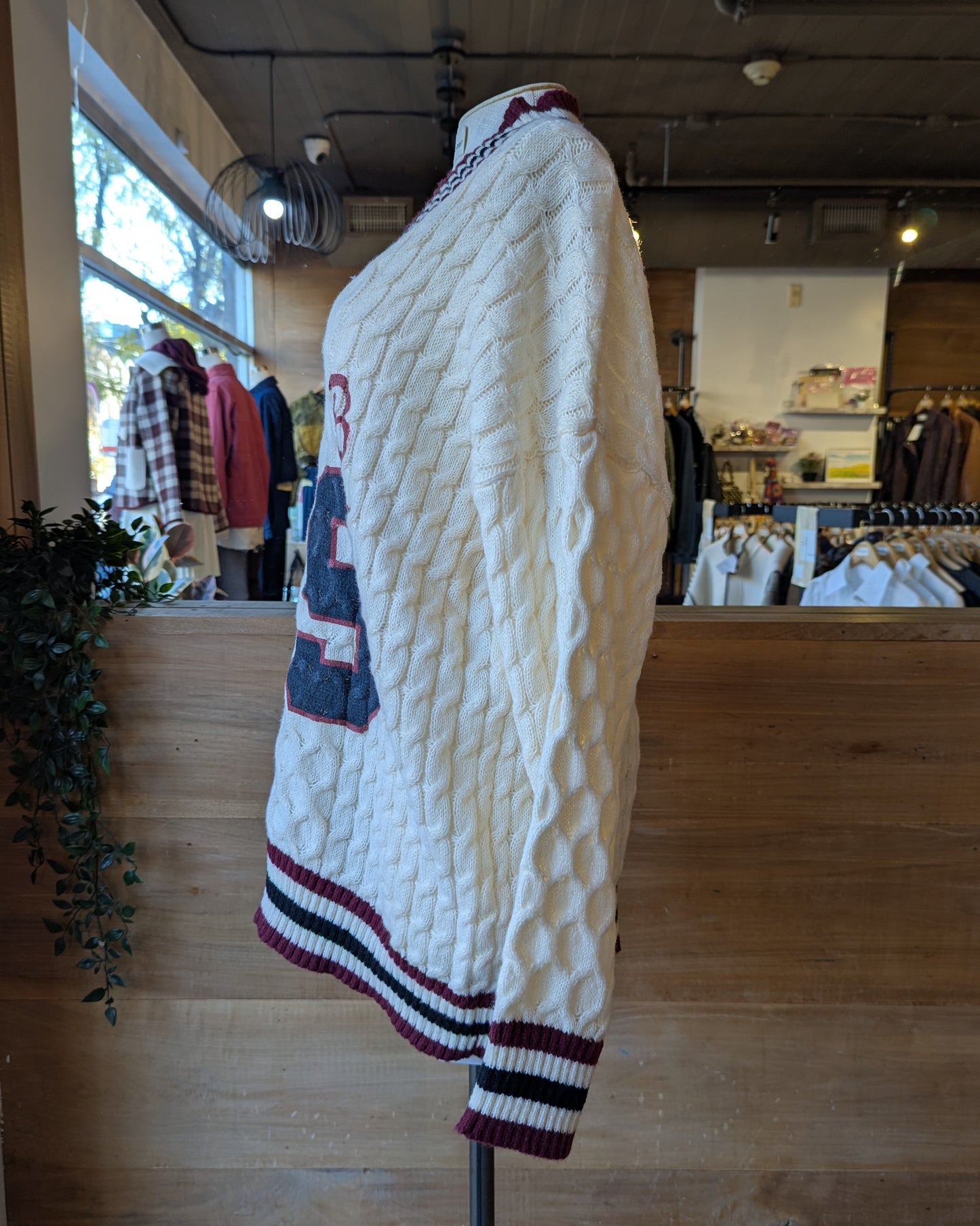 Oversized Varsity Sweater