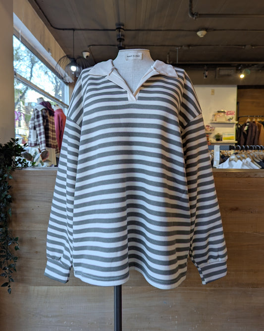 Thick Striped Rugby Shirt