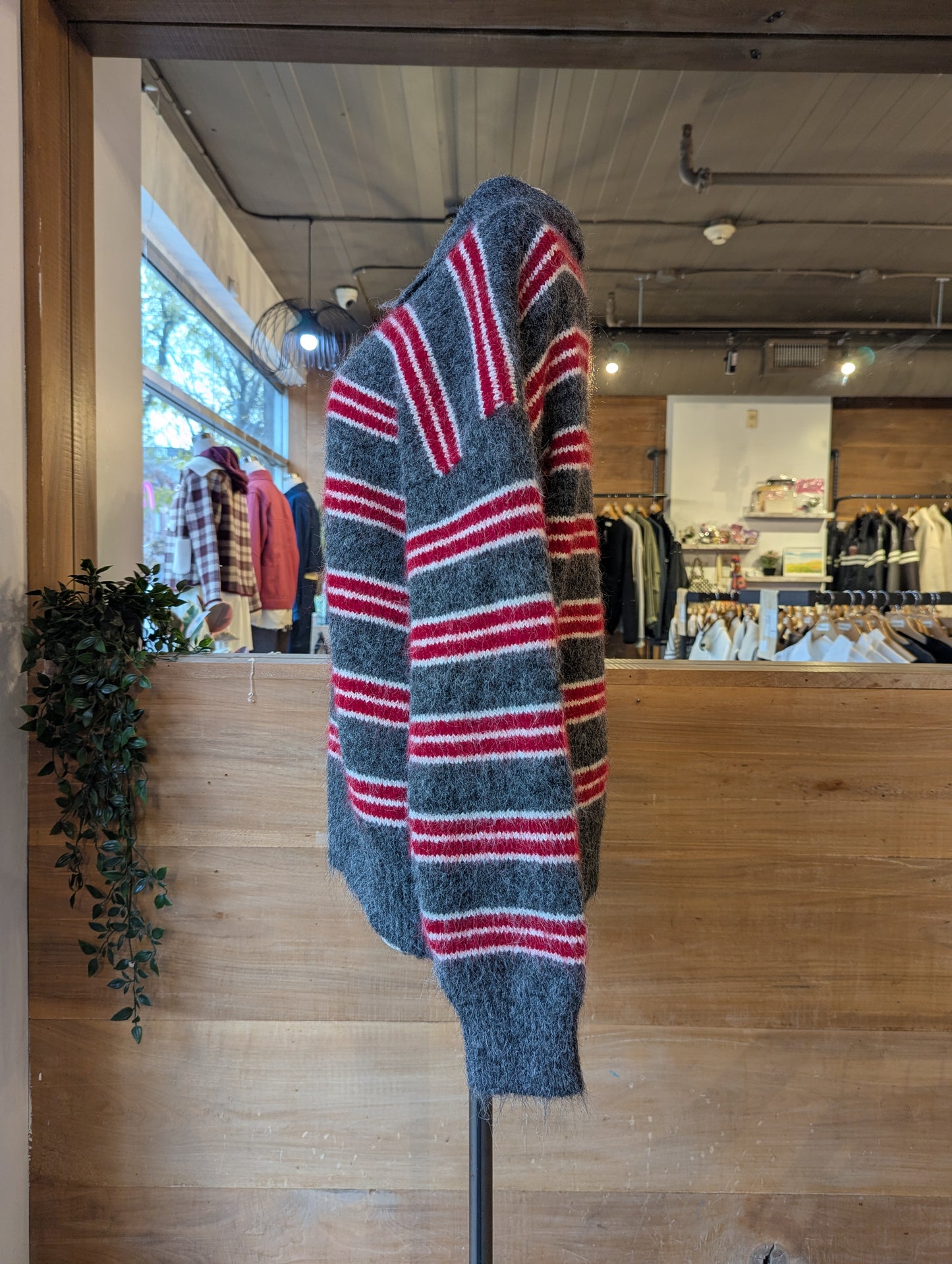 Striped Henley Sweater