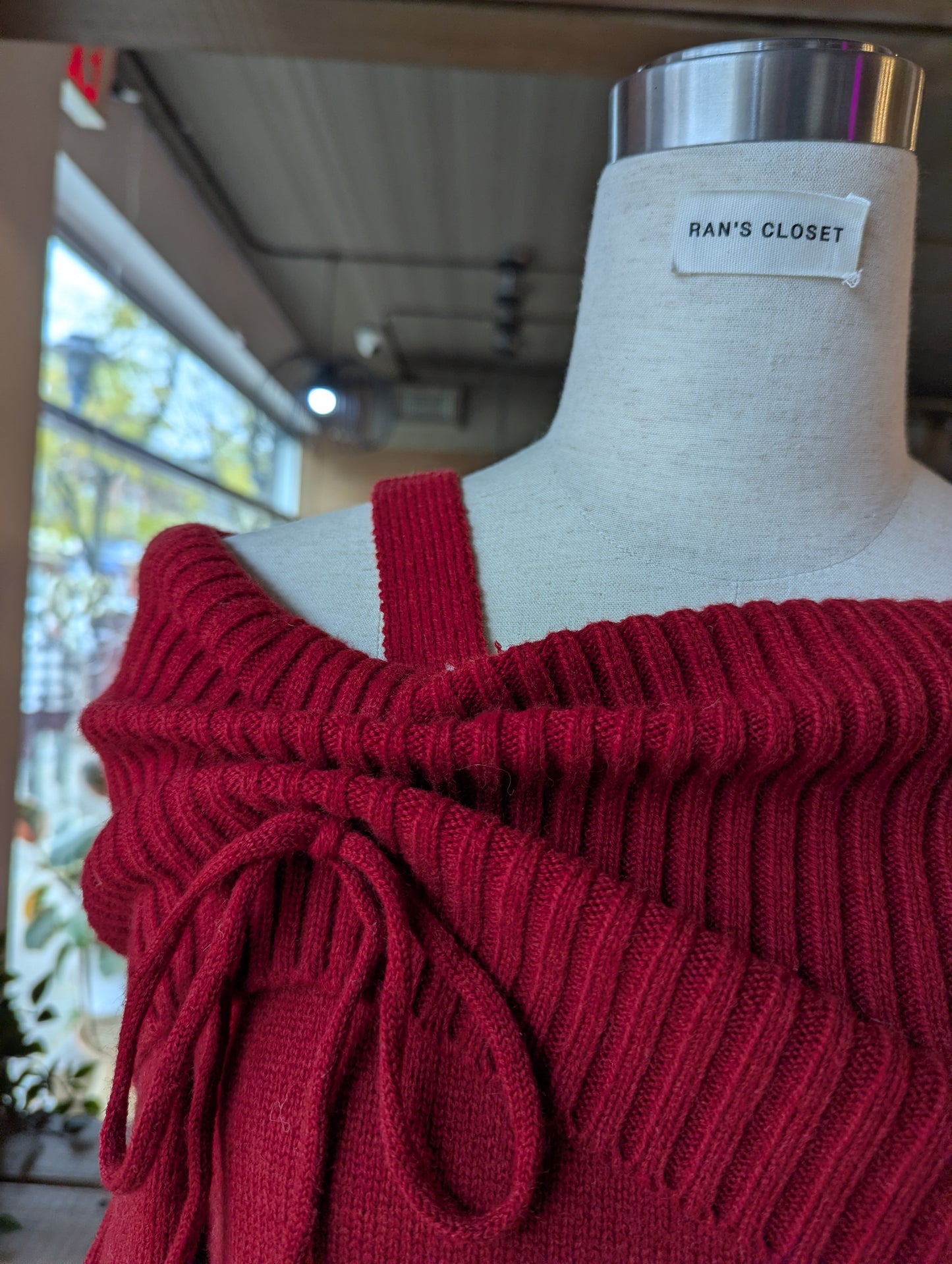 Scrunched Off-Shoulder Sweater