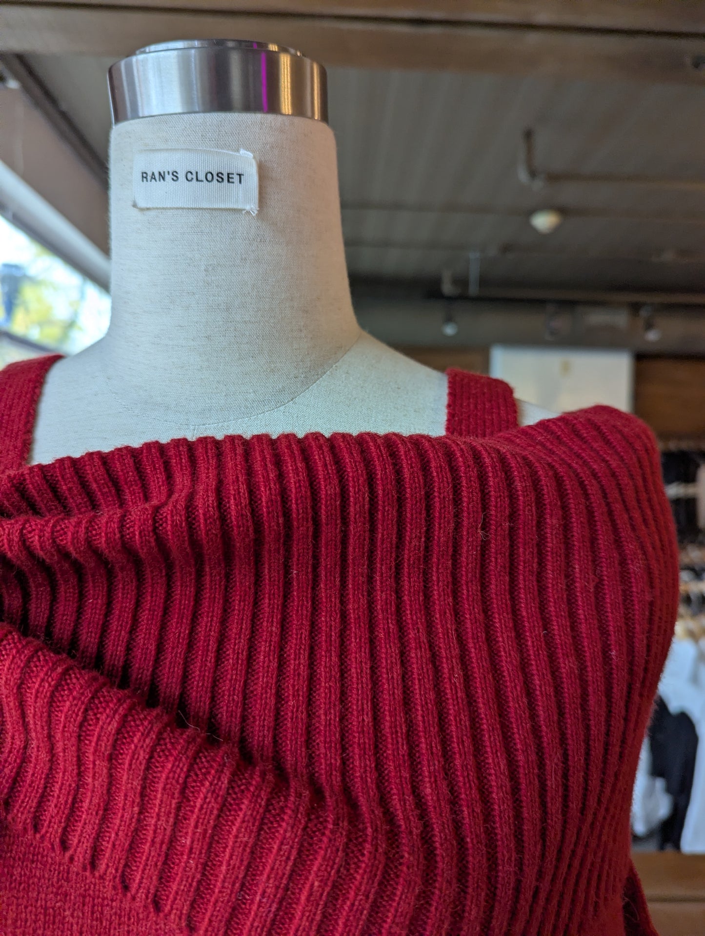 Scrunched Off-Shoulder Sweater