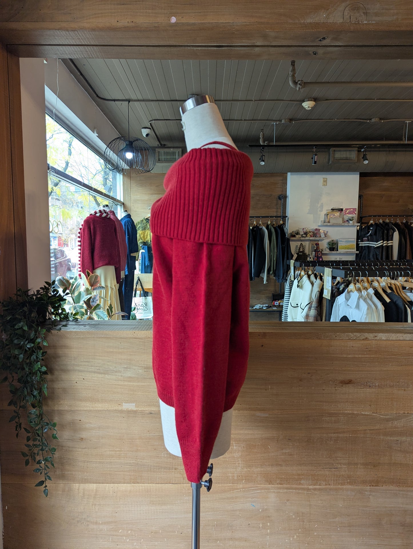 Scrunched Off-Shoulder Sweater