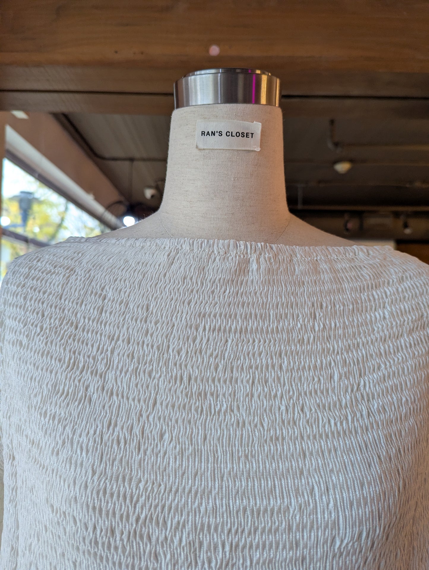 Smocked Billowing Blouse