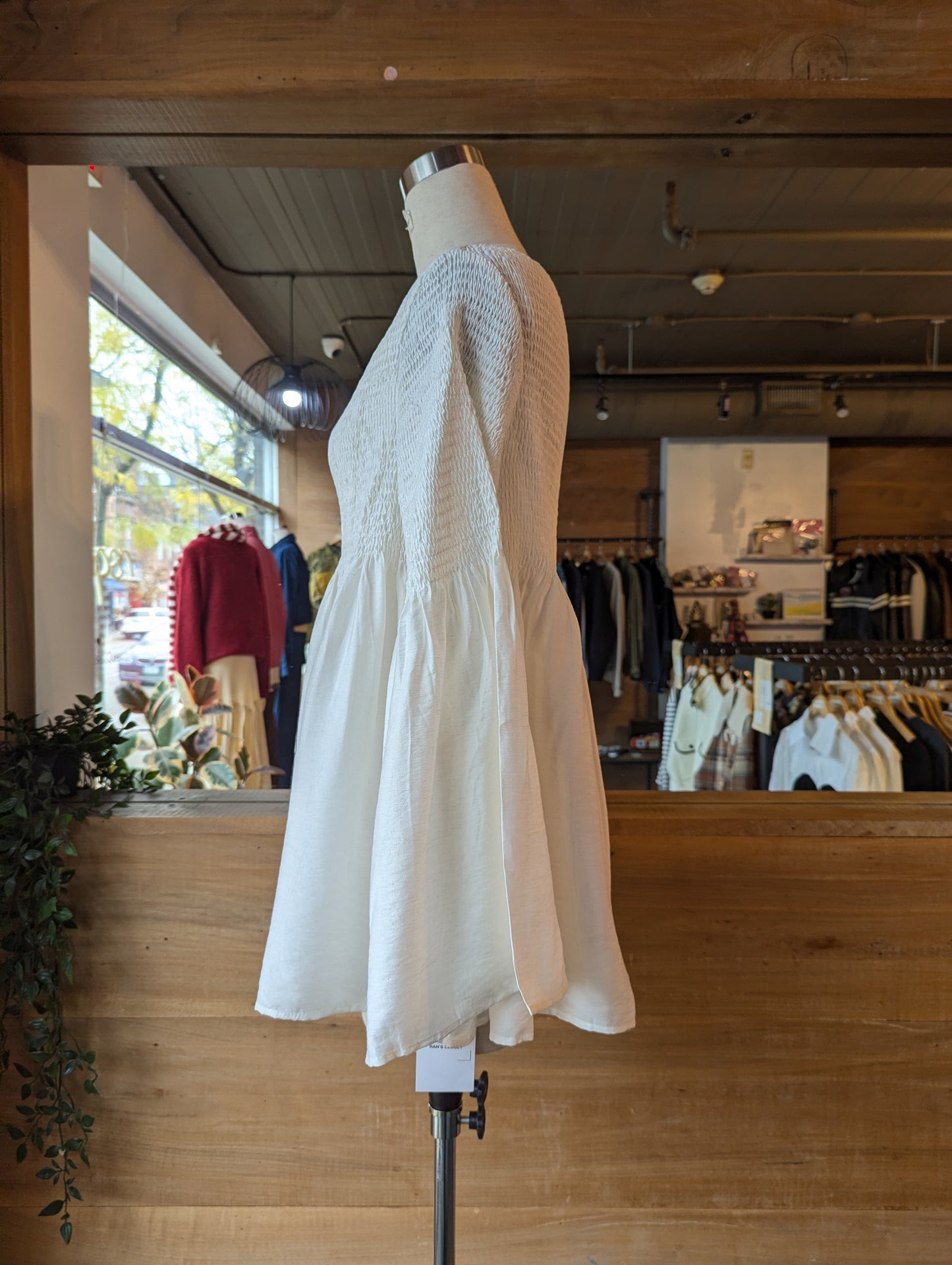 Smocked Billowing Blouse