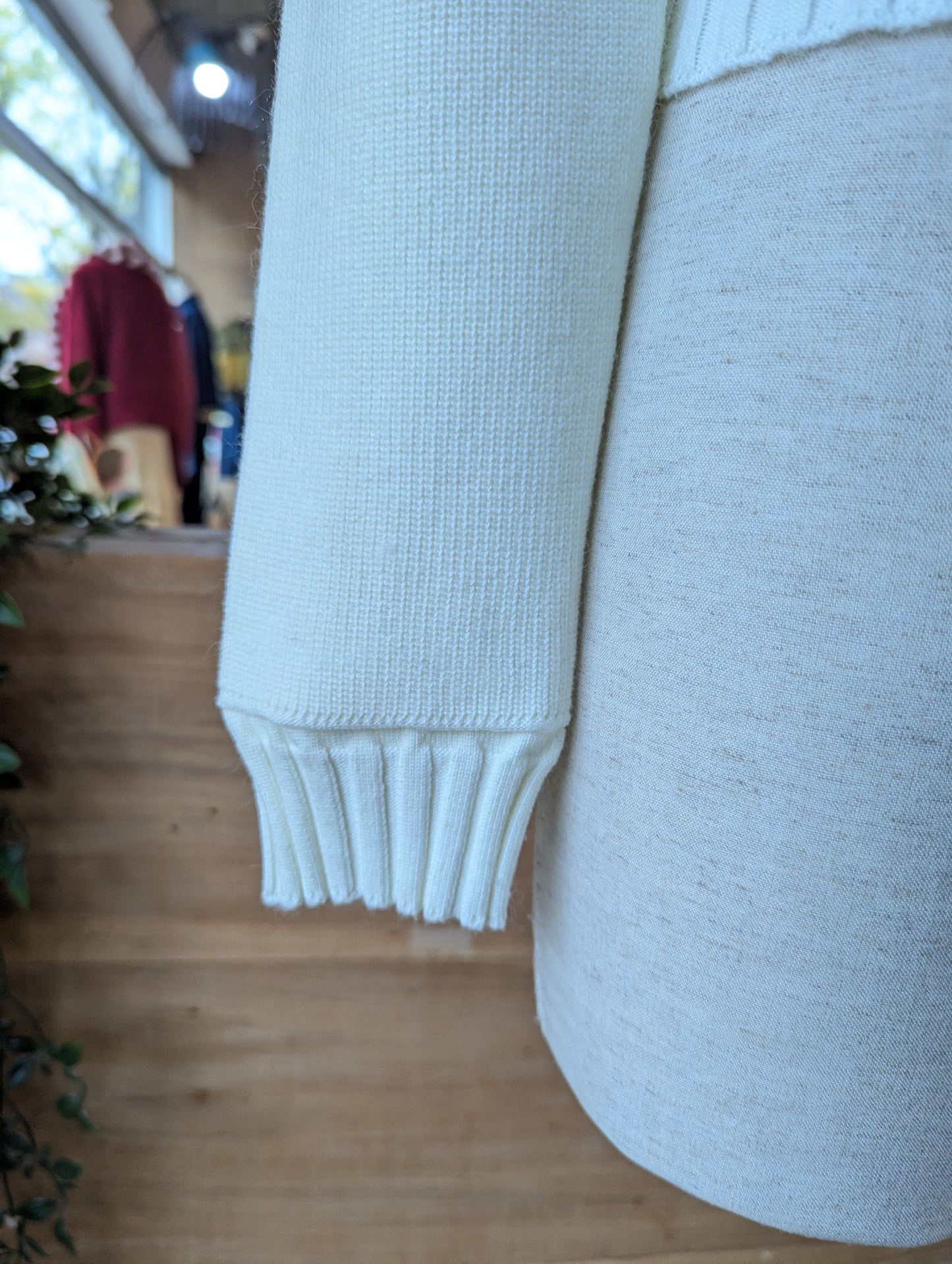 Attached Double Layer Collared Cardigan