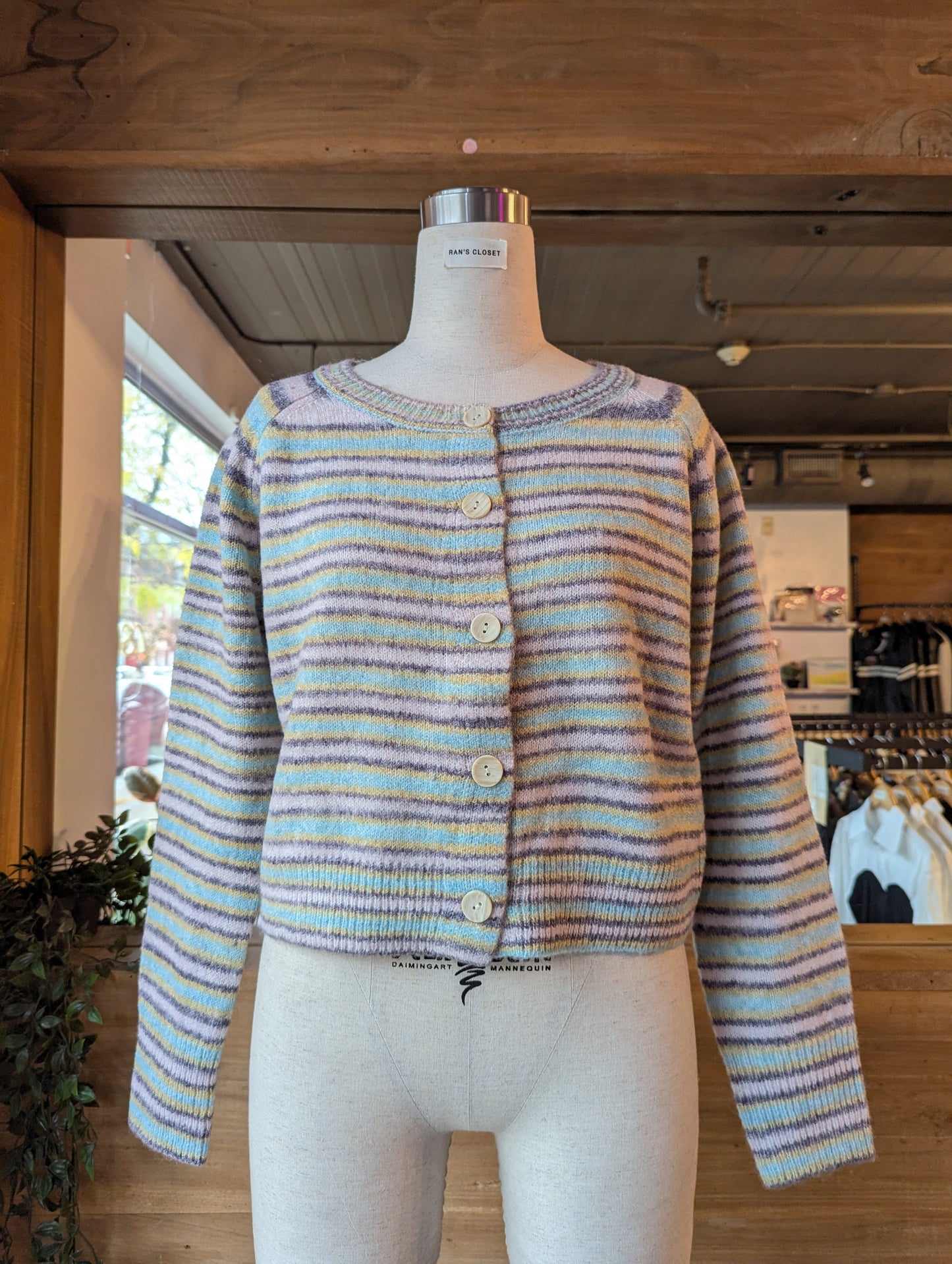 Colourful Striped Cardigan