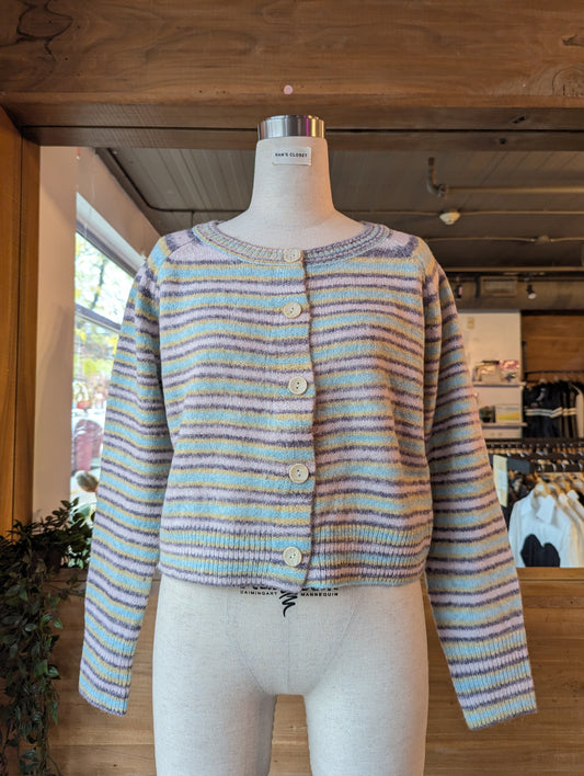 Colourful Striped Cardigan