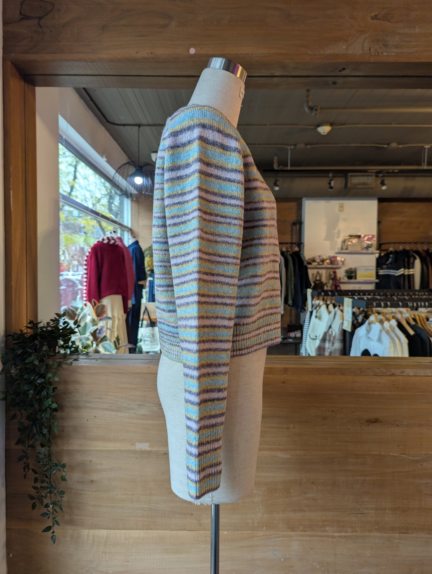 Colourful Striped Cardigan