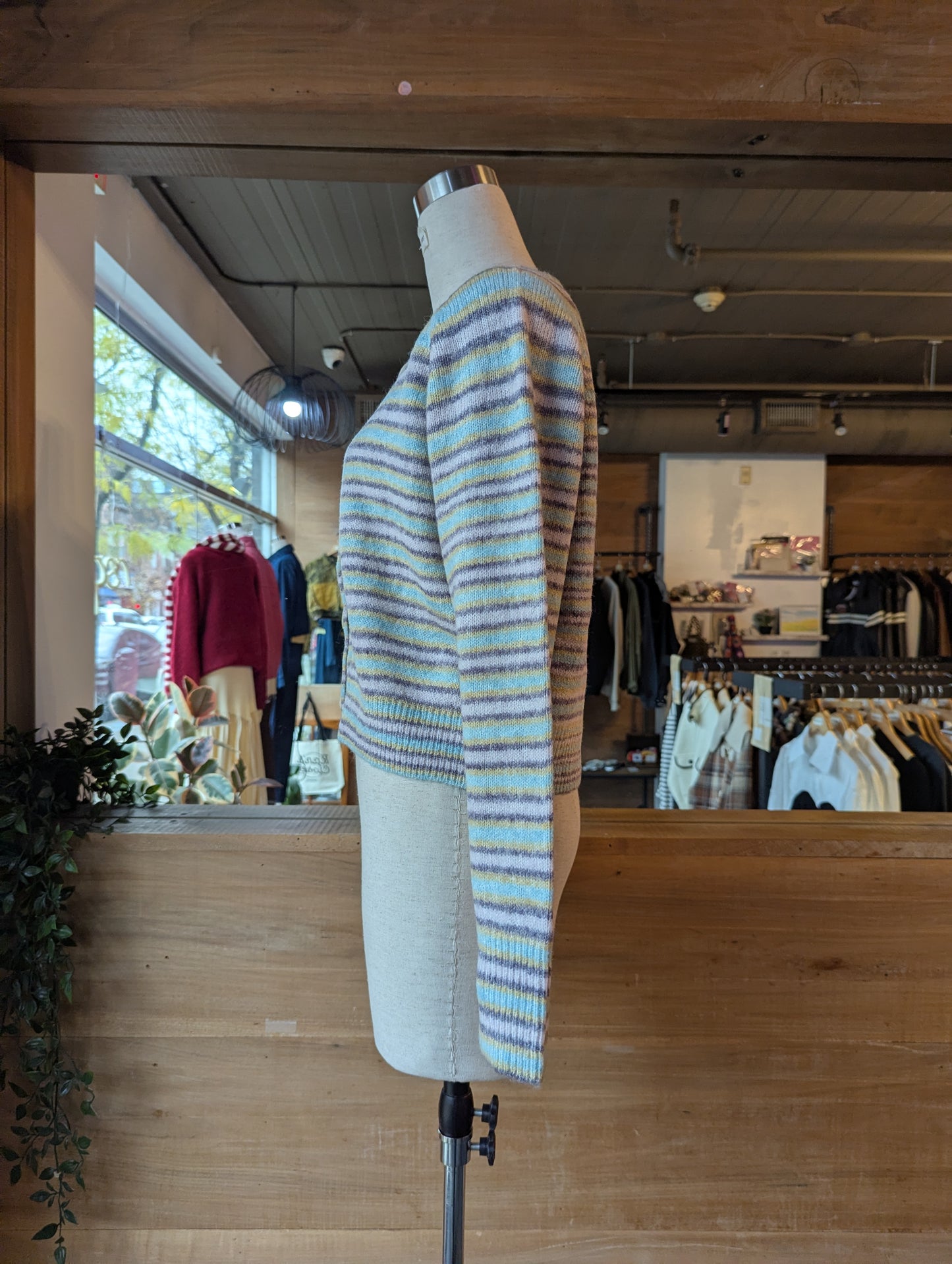 Colourful Striped Cardigan