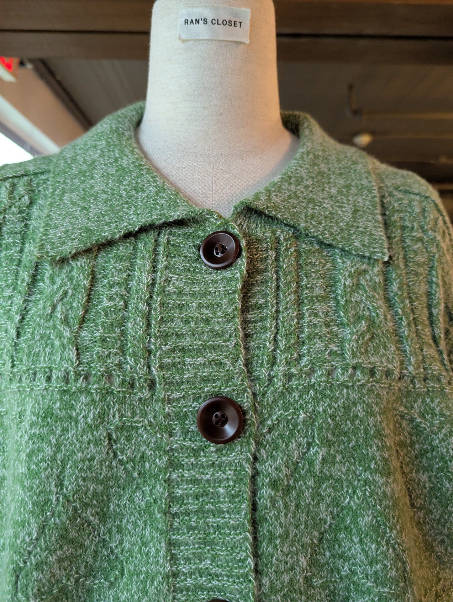 Oversized Collar Cardigan