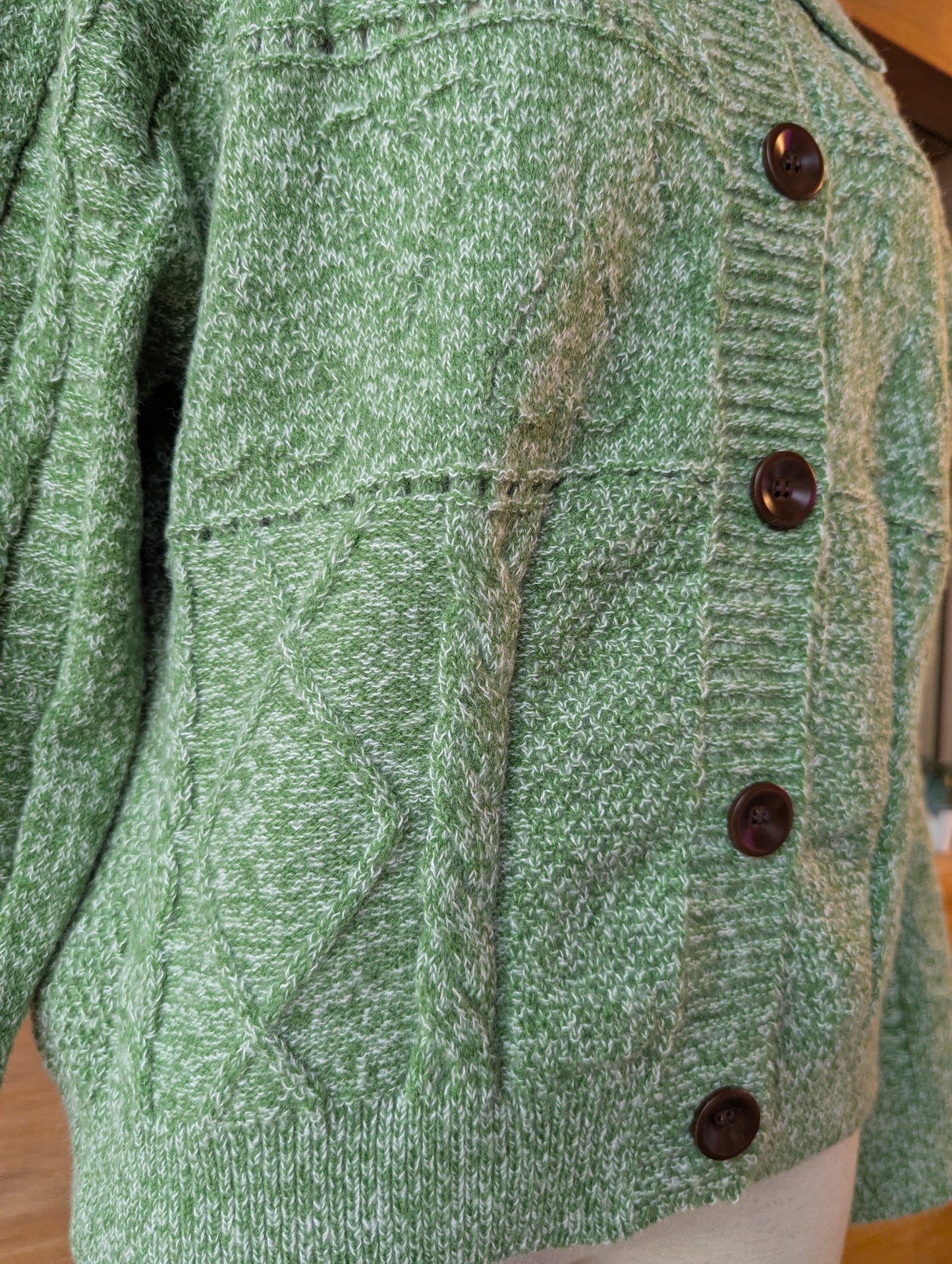 Oversized Collar Cardigan