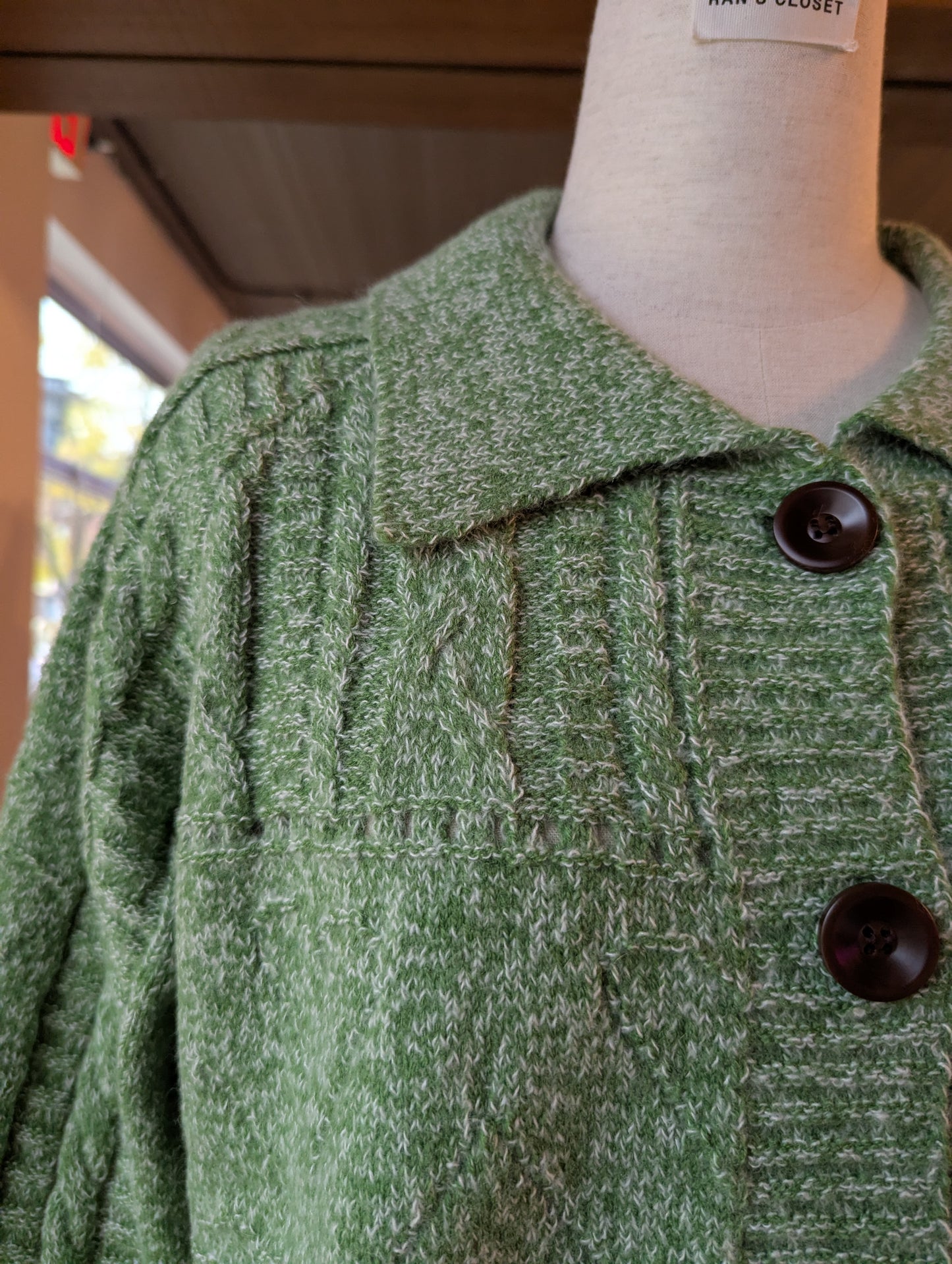 Oversized Collar Cardigan