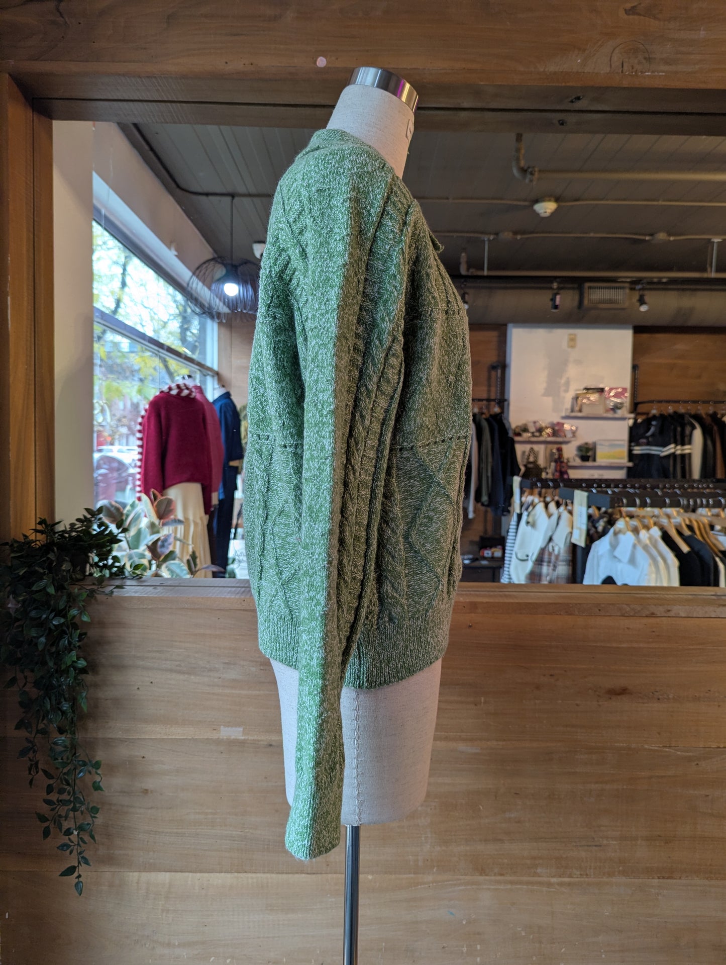 Oversized Collar Cardigan