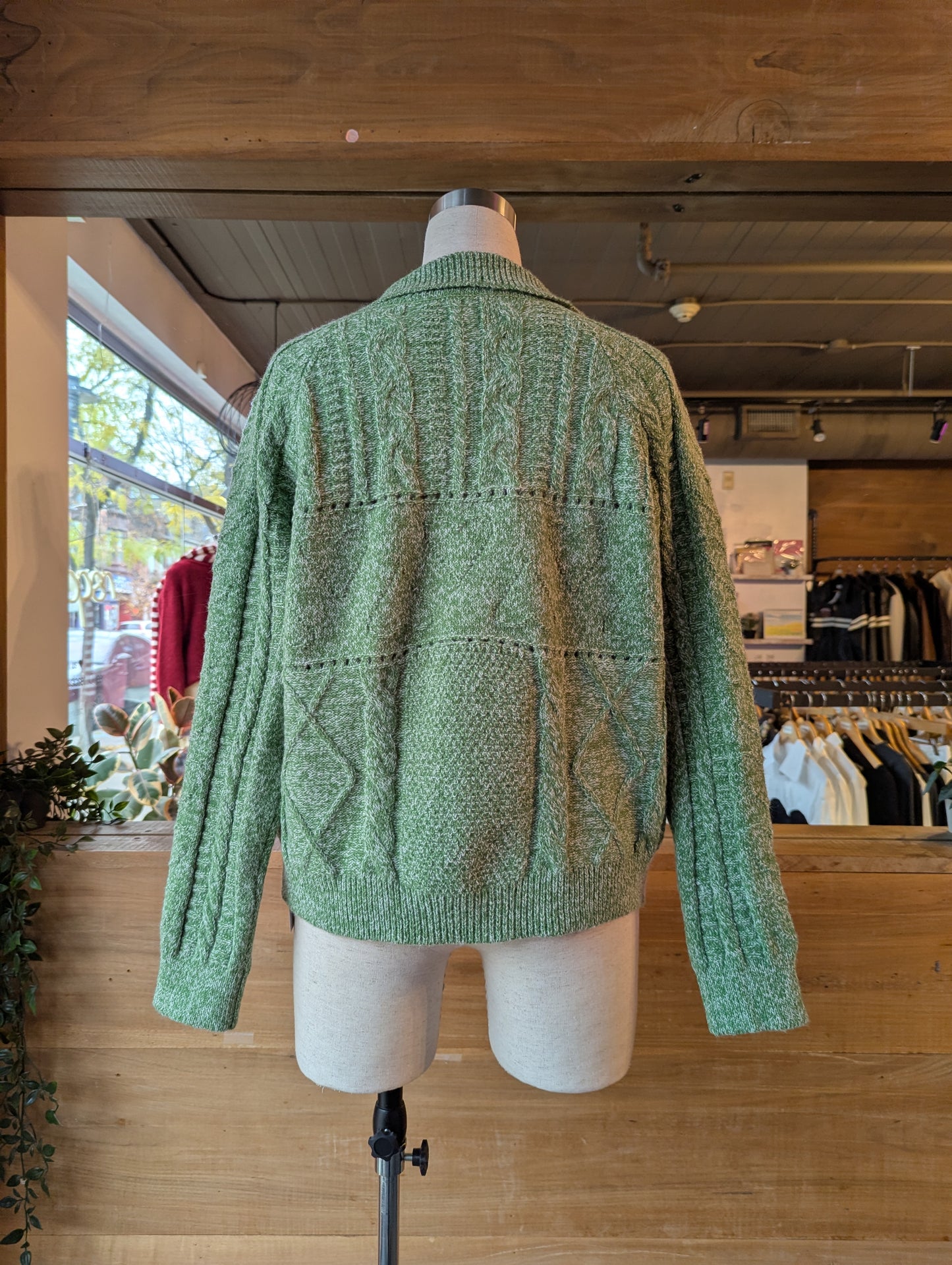 Oversized Collar Cardigan