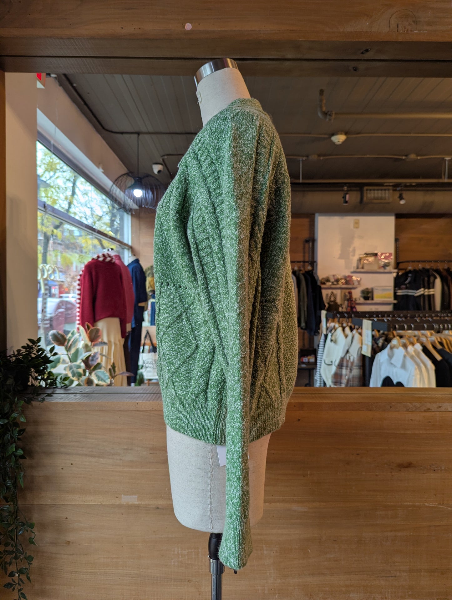 Oversized Collar Cardigan