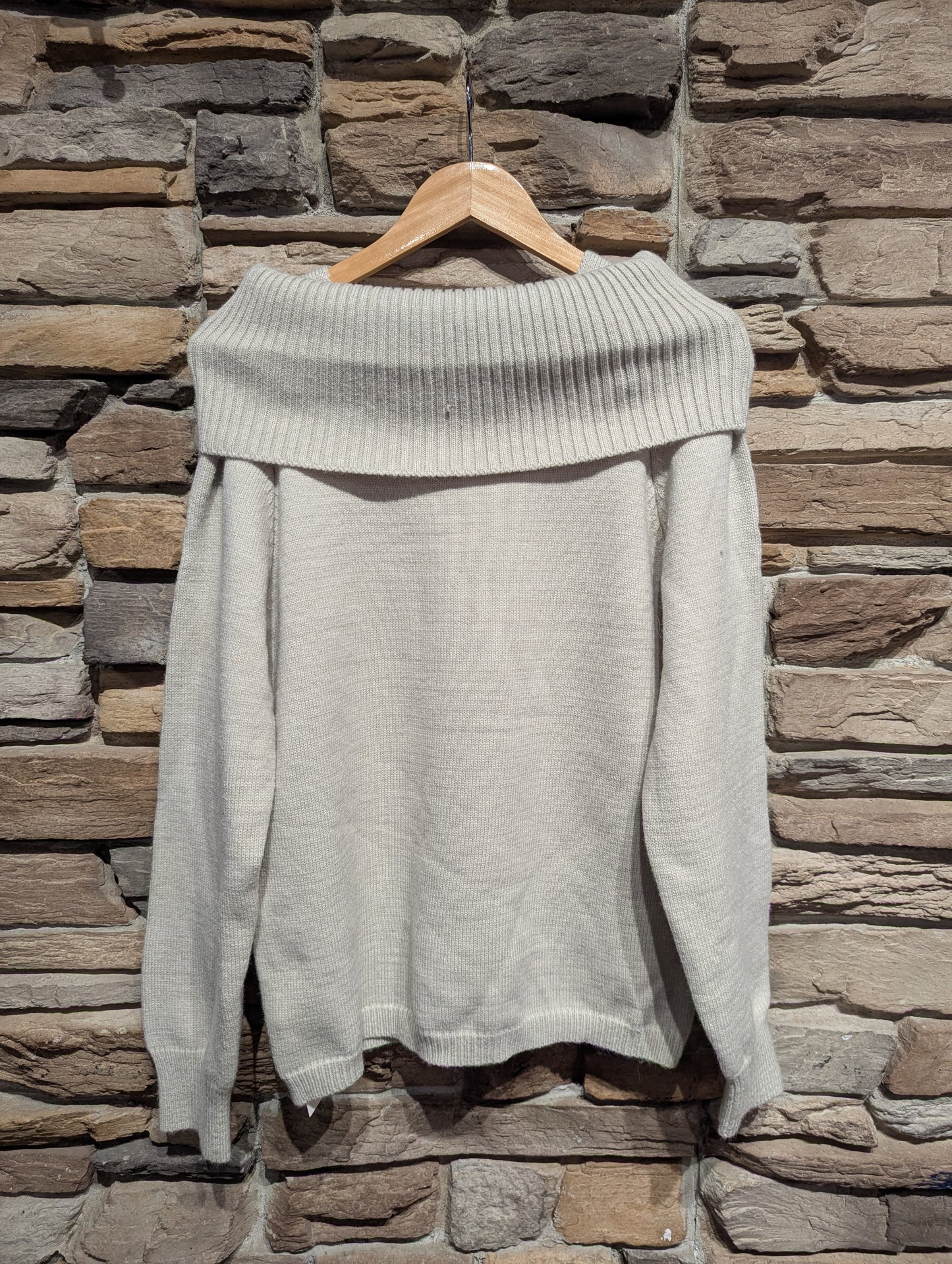 Scrunched Off-Shoulder Sweater