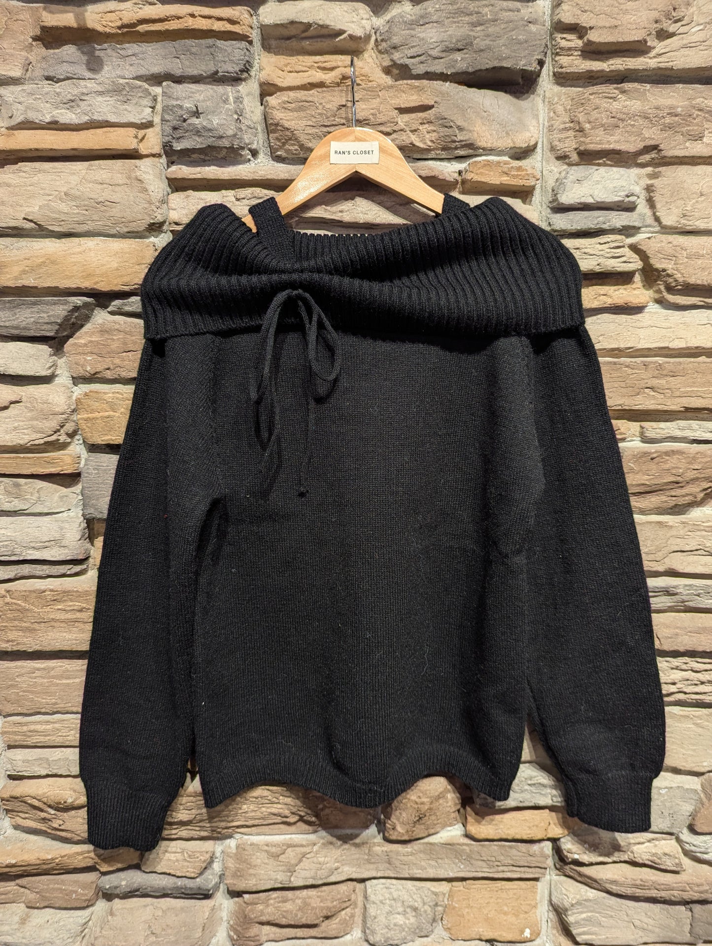 Scrunched Off-Shoulder Sweater