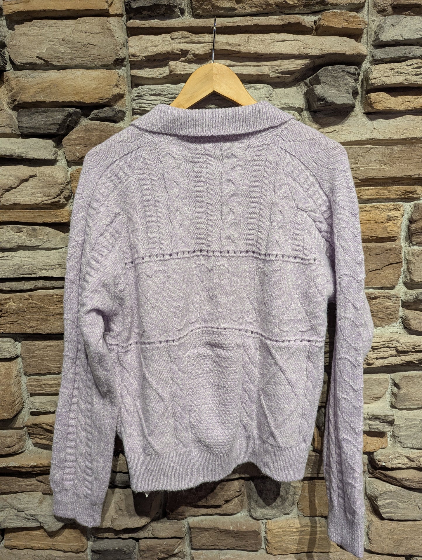 Oversized Collar Cardigan