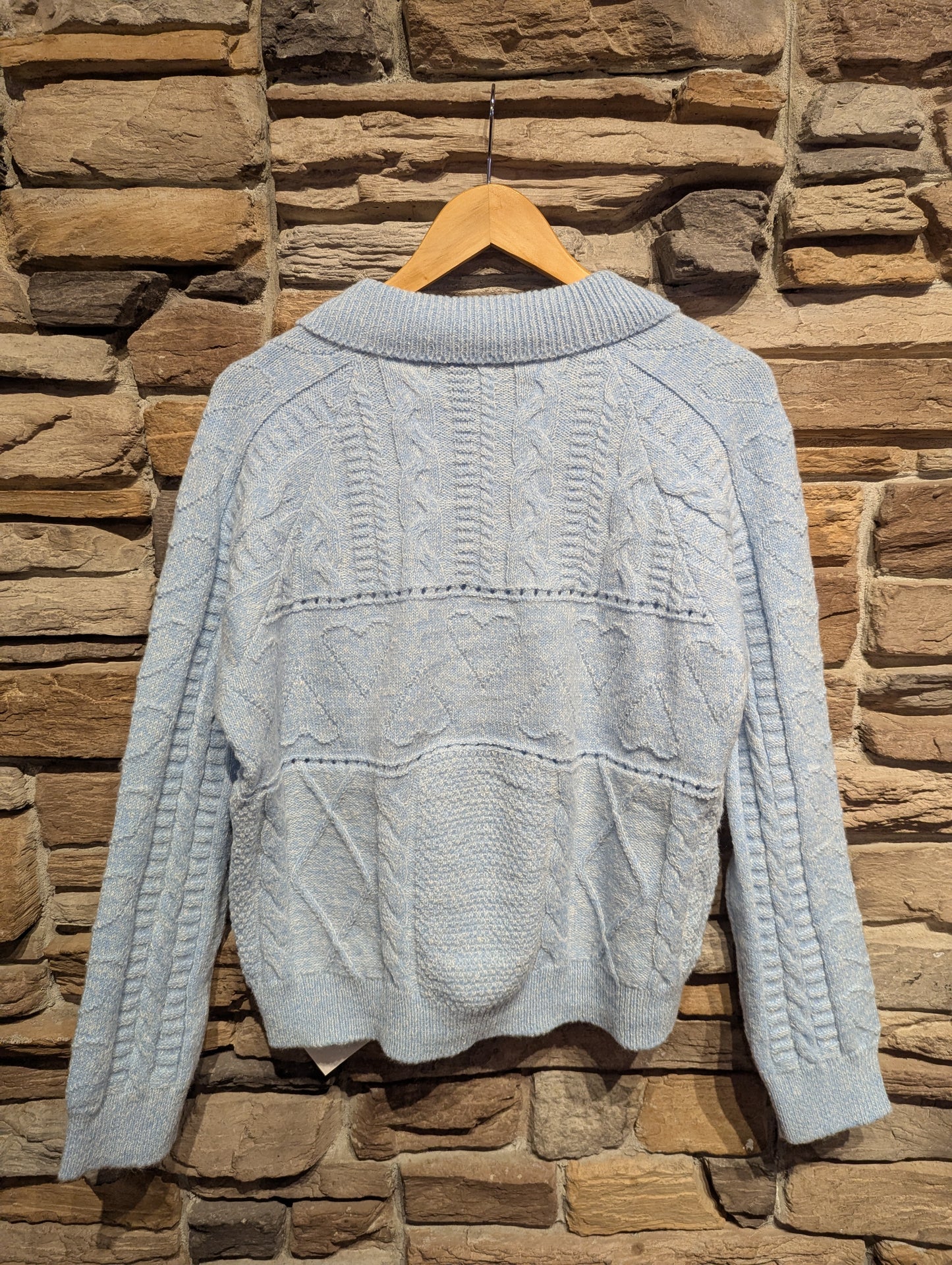 Oversized Collar Cardigan