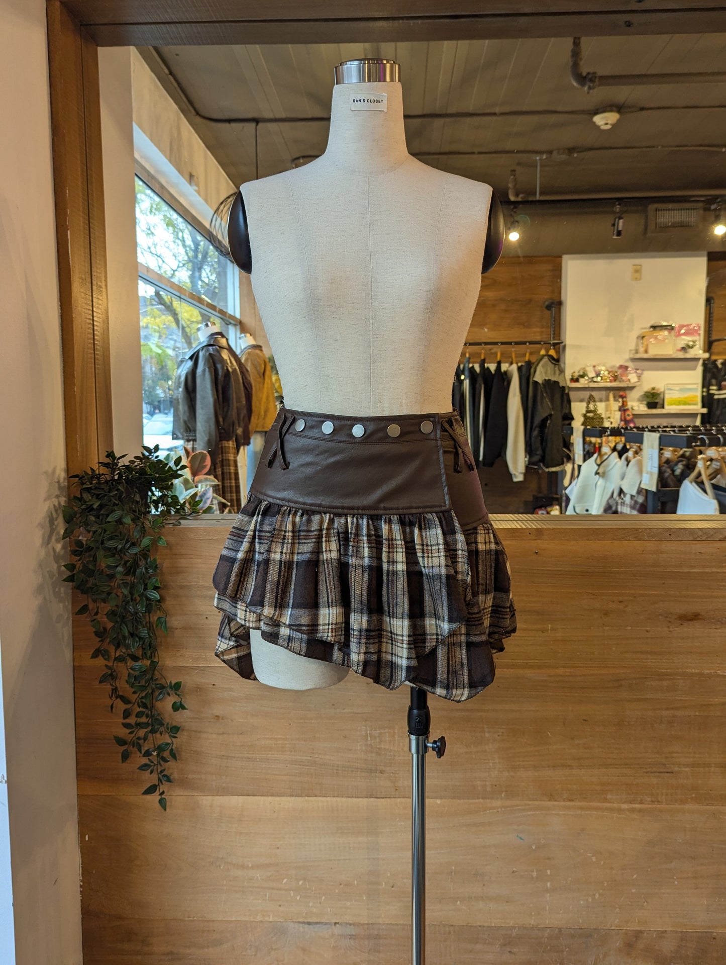 Plaid Wrap Around Mini