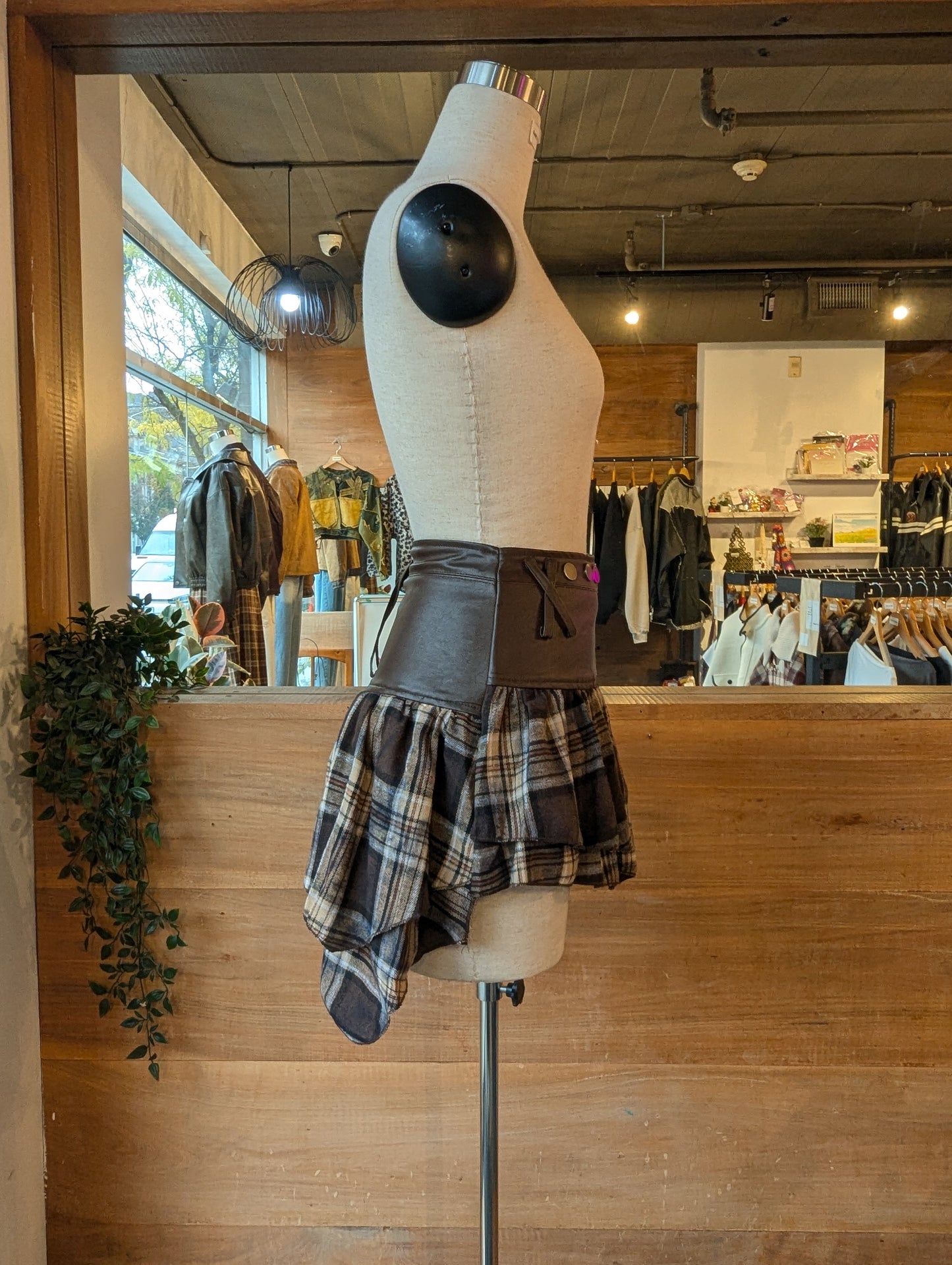 Plaid Wrap Around Mini