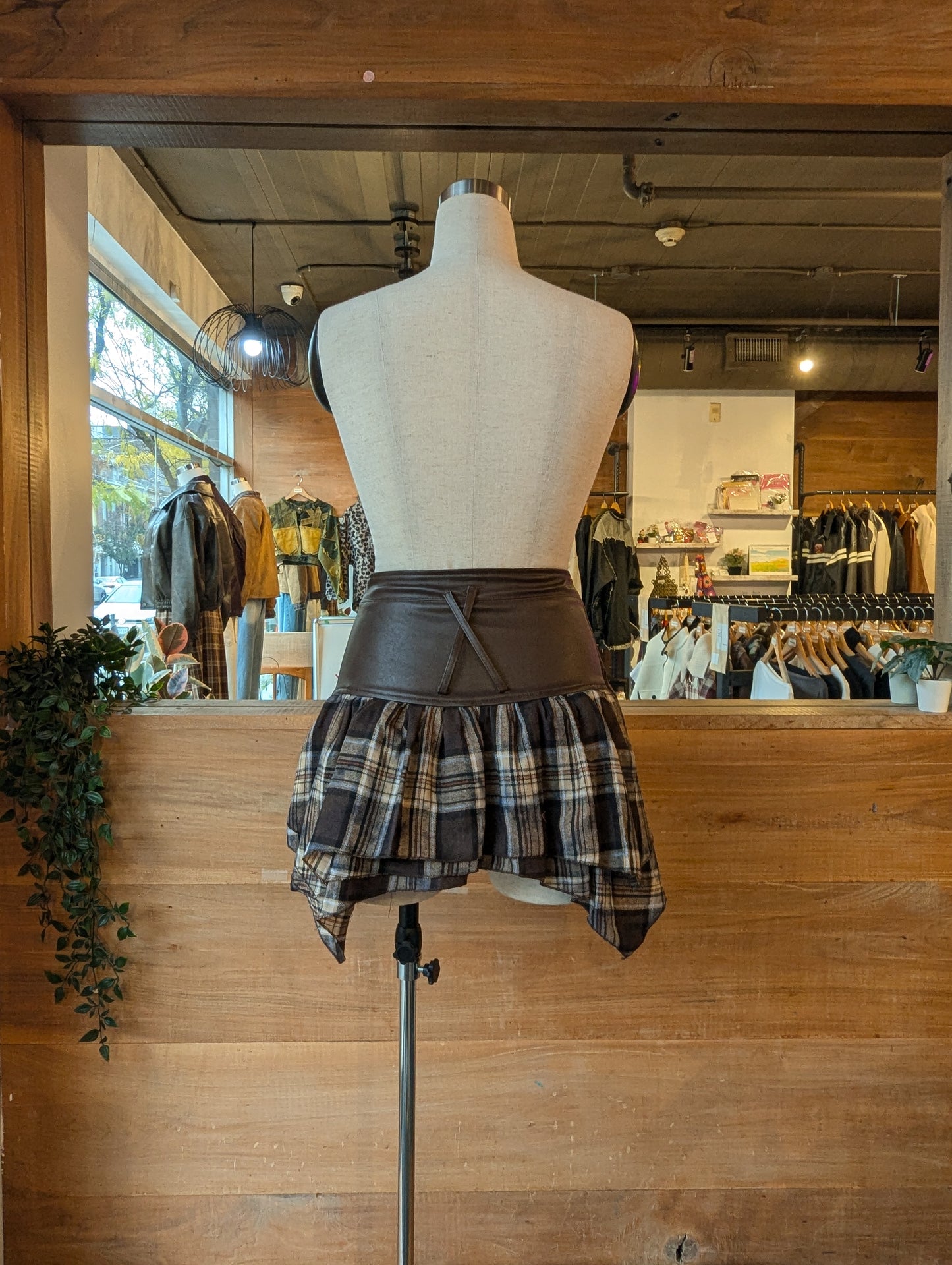 Plaid Wrap Around Mini