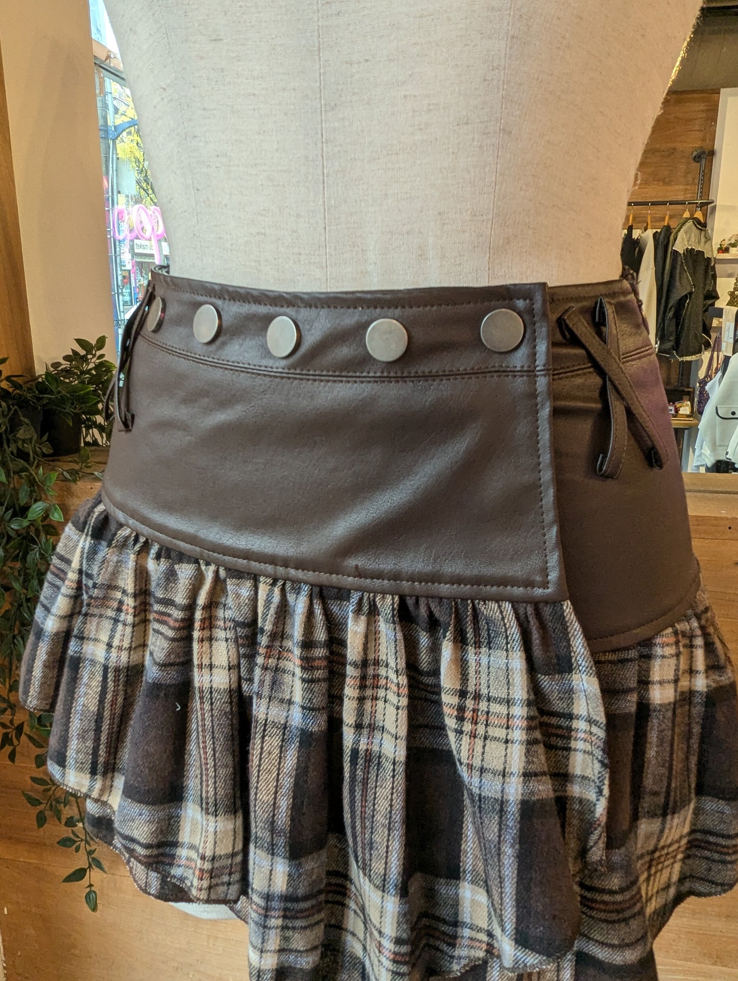 Plaid Wrap Around Mini