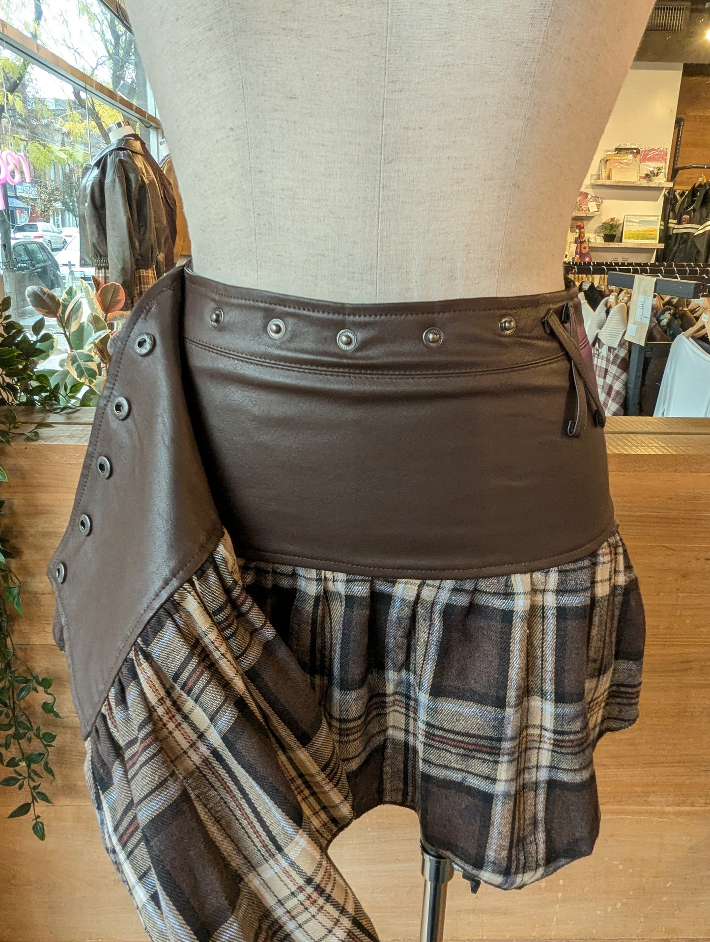 Plaid Wrap Around Mini