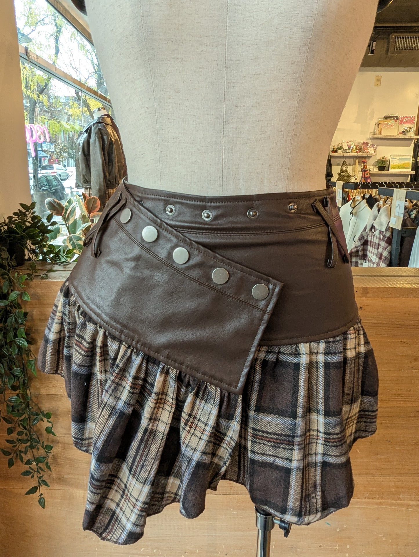 Plaid Wrap Around Mini