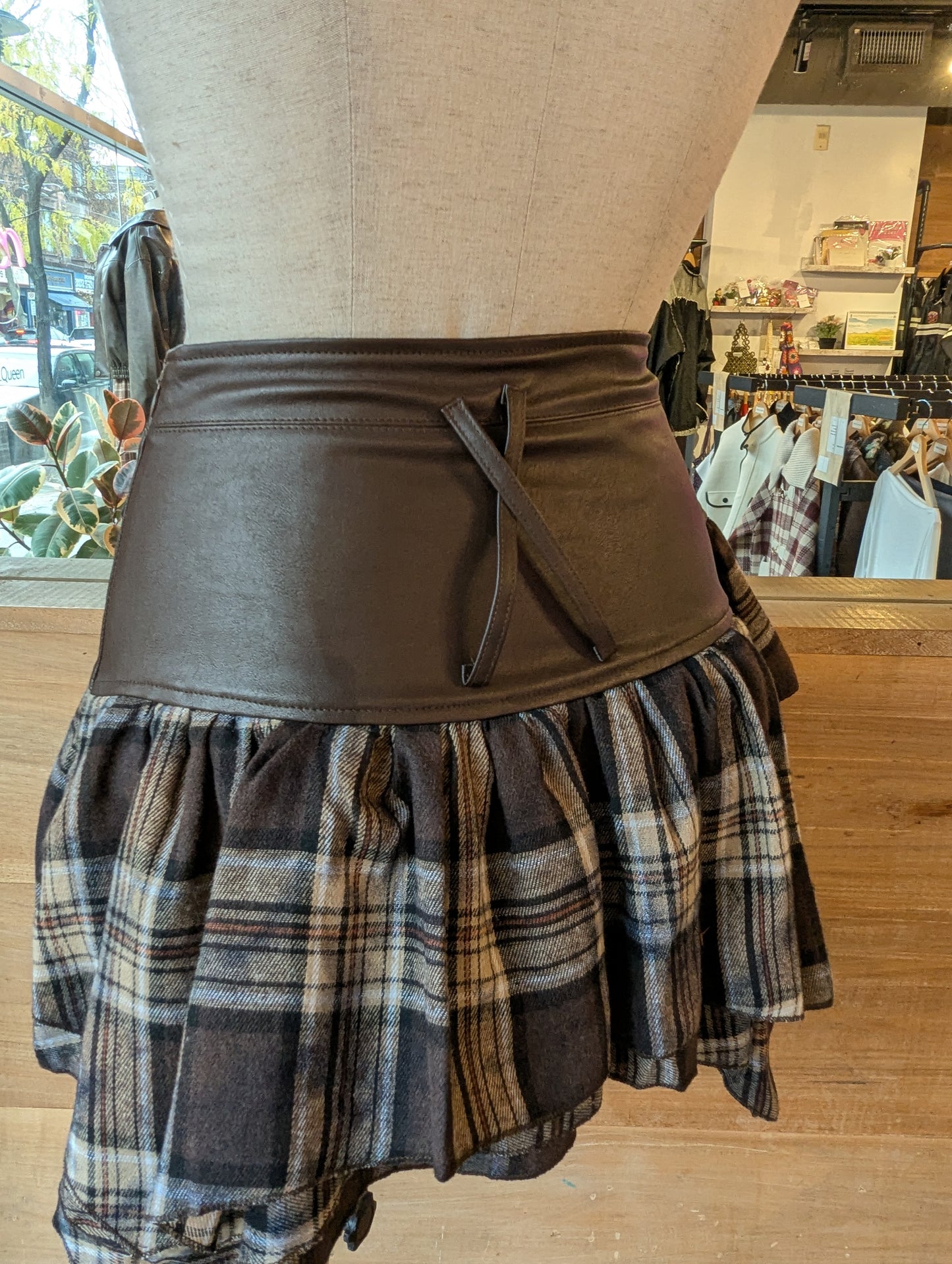 Plaid Wrap Around Mini