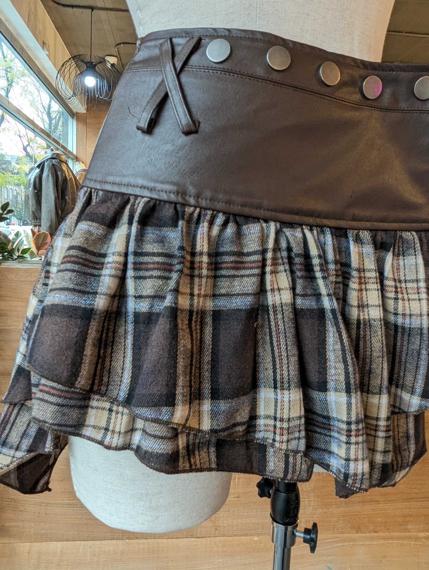Plaid Wrap Around Mini