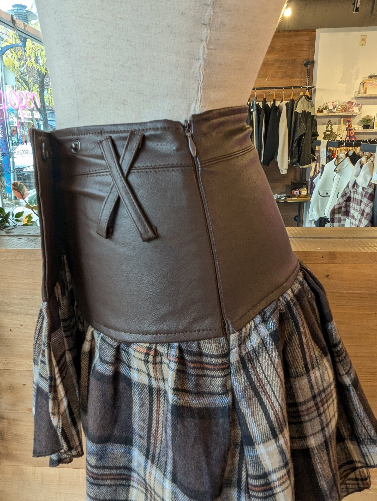 Plaid Wrap Around Mini