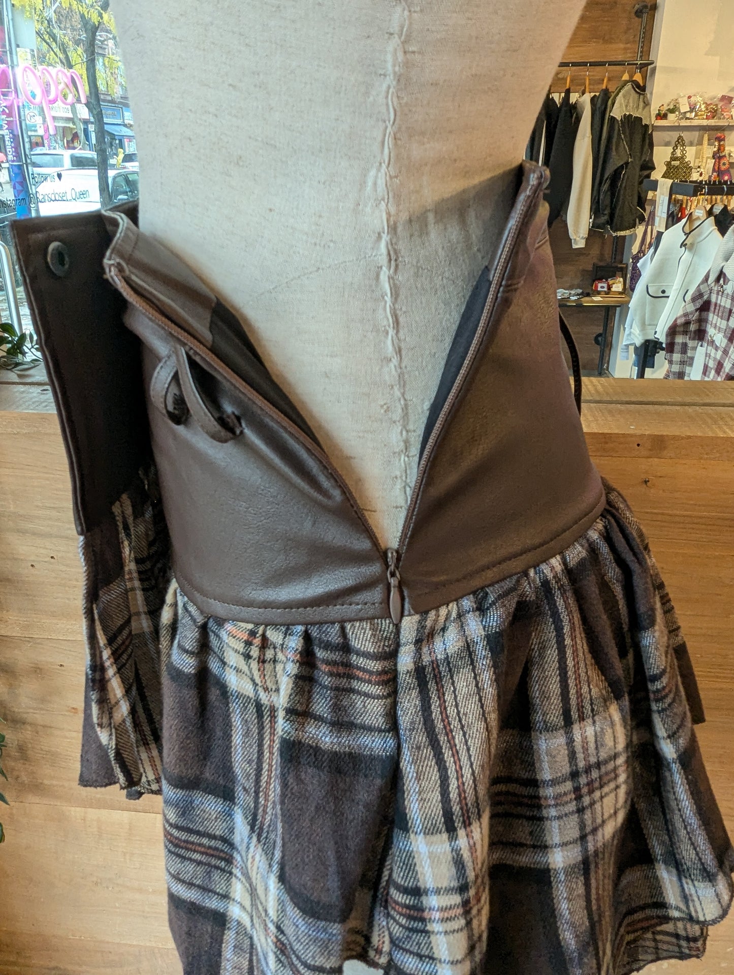 Plaid Wrap Around Mini