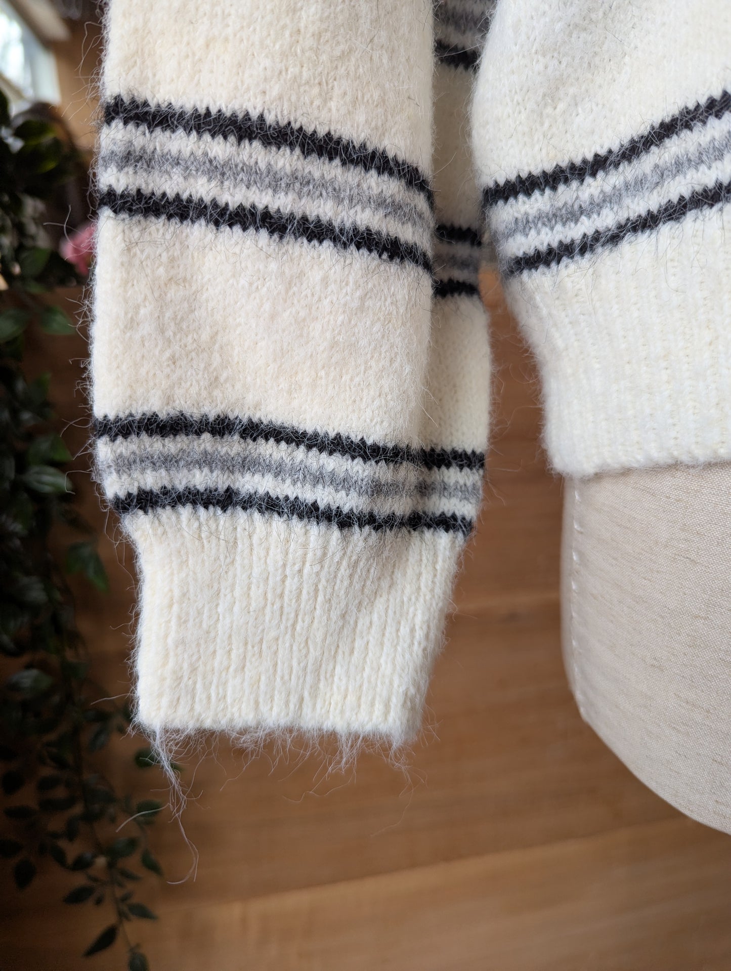 Hooded Stripe Sweater