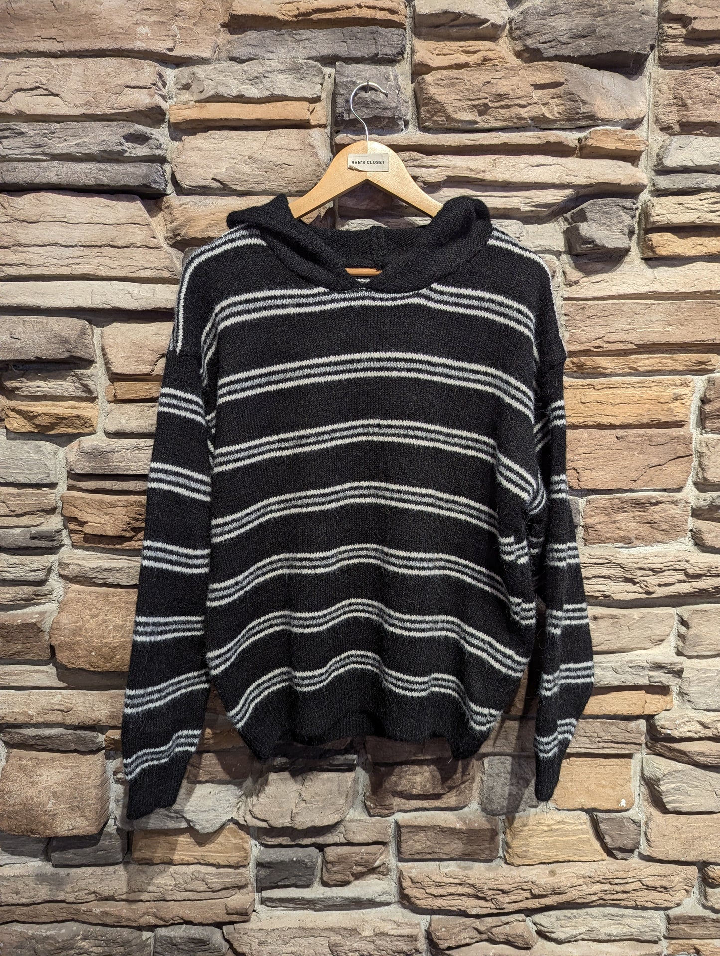 Hooded Stripe Sweater