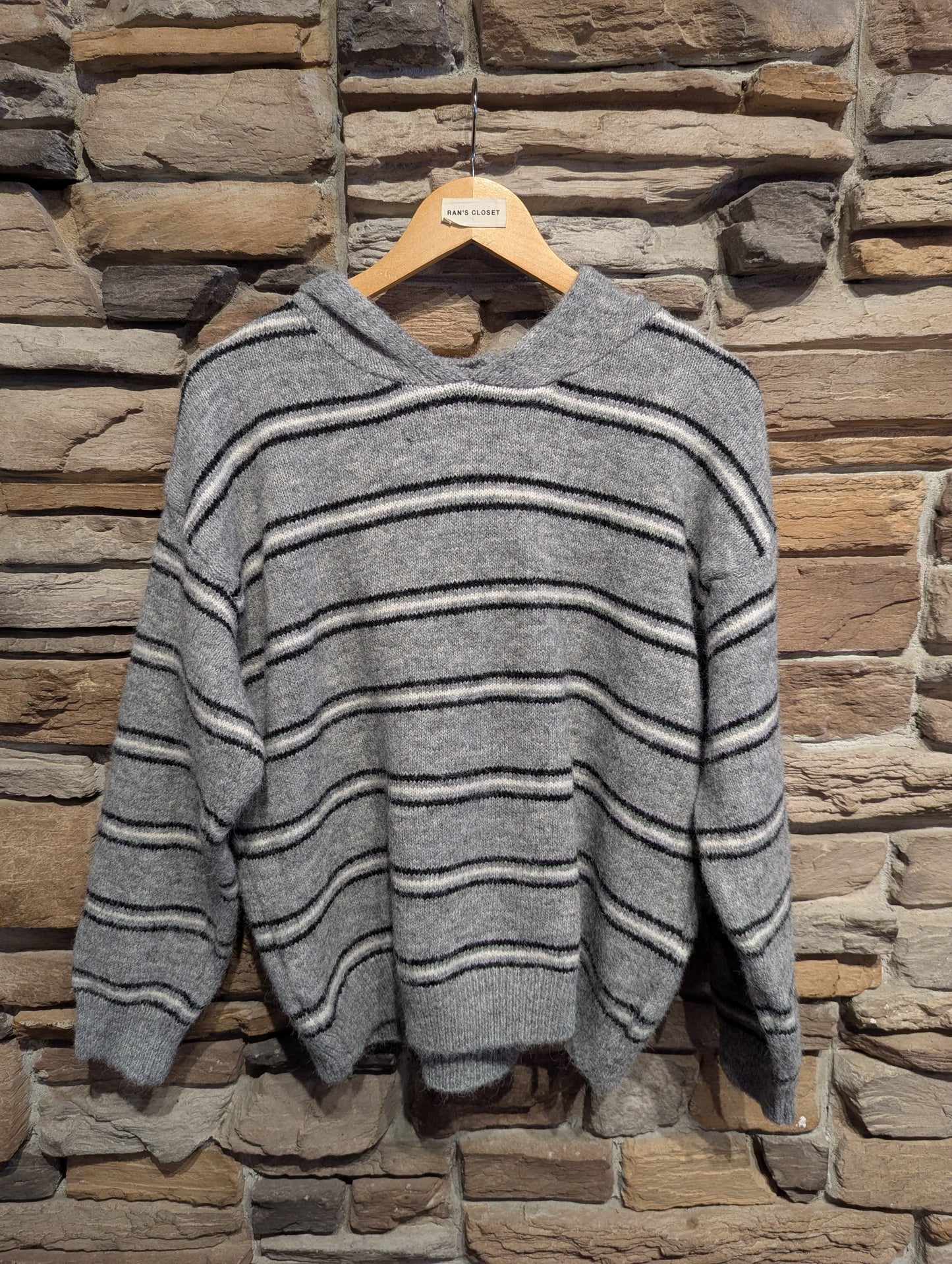 Hooded Stripe Sweater