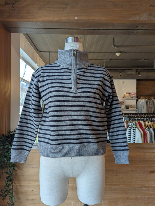 1/4 Zip cropped Sweater