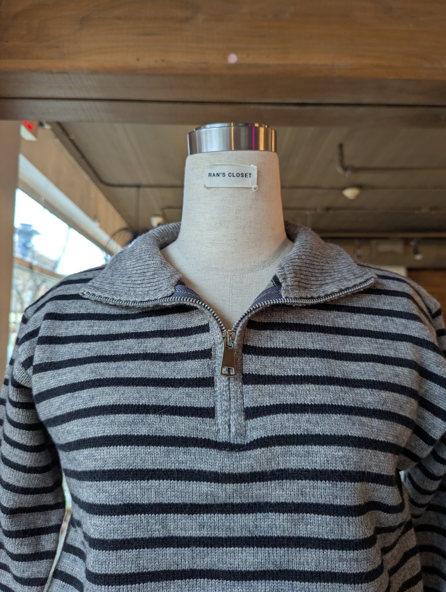 1/4 Zip cropped Sweater