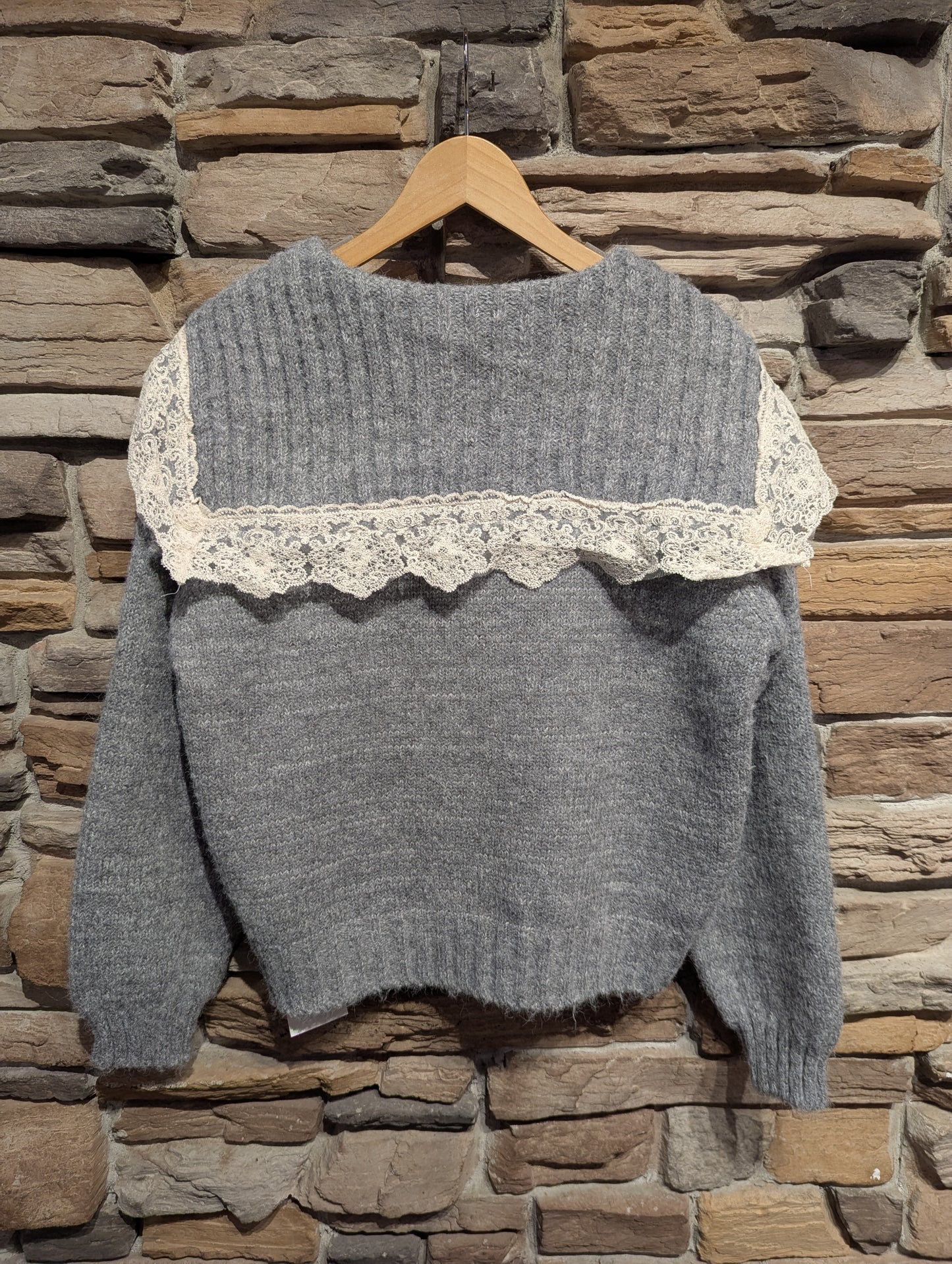 Ruffle Sailor Collar Cardigan