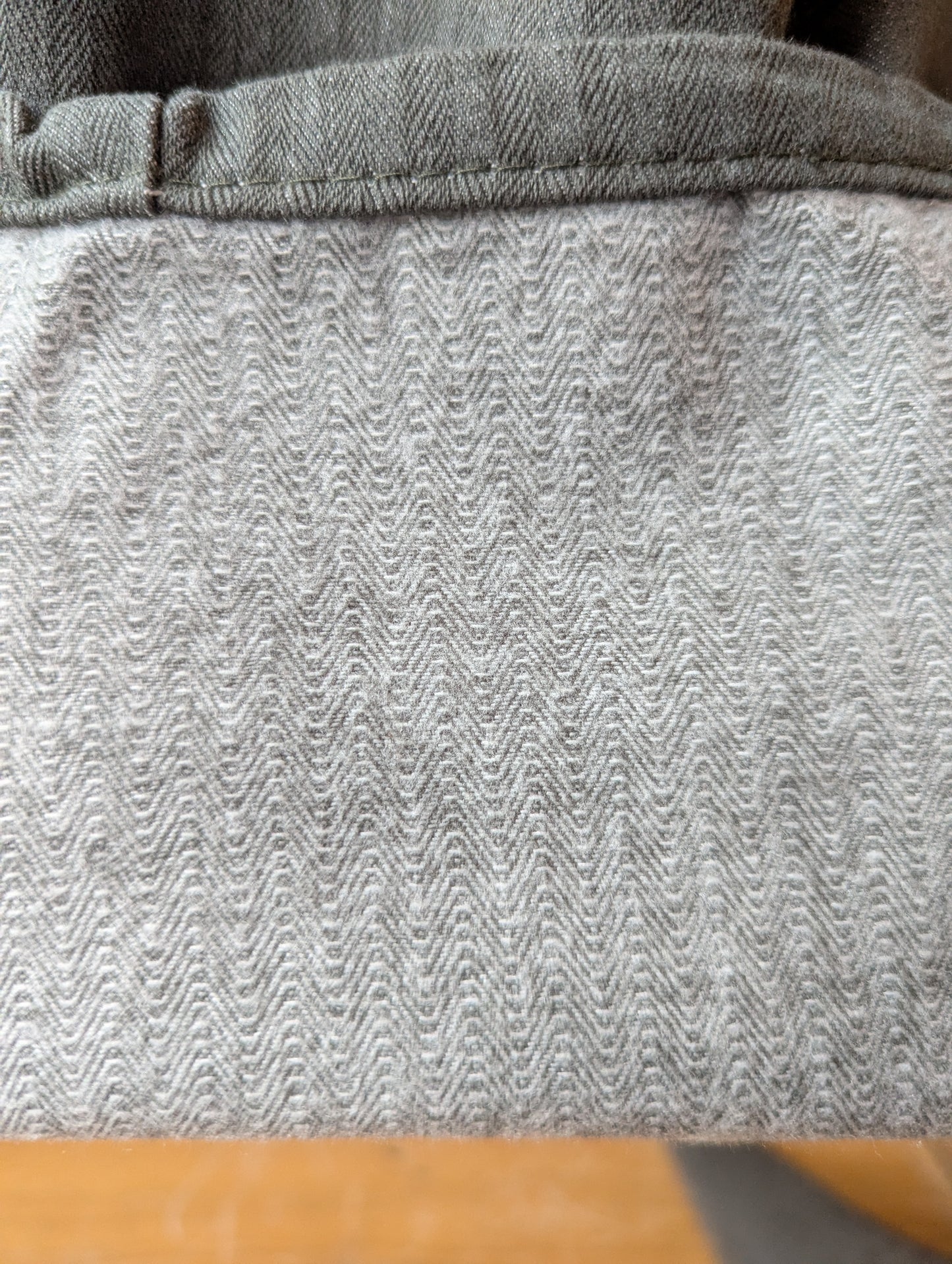 Fleece Lined High Rise Barrel Jeans with Pinstripes