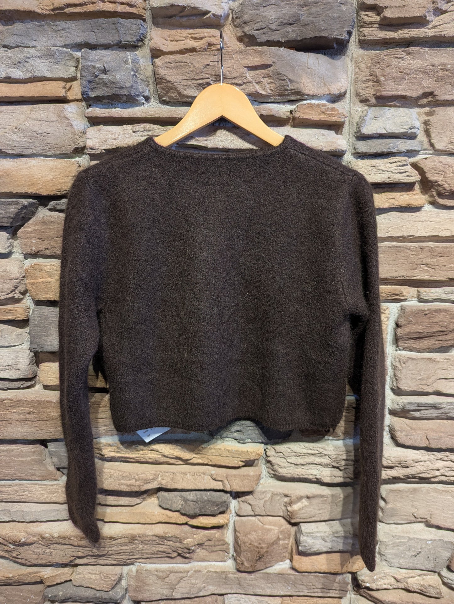 Textured Angora Blend Cardigan